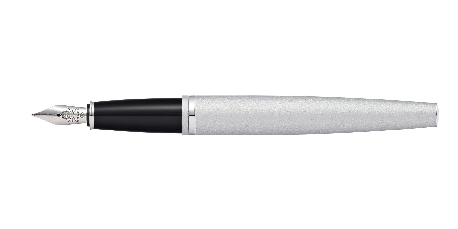 Calais™ Satin Chrome Stainless Steel Fine Nib Fountain Pen - Image 7