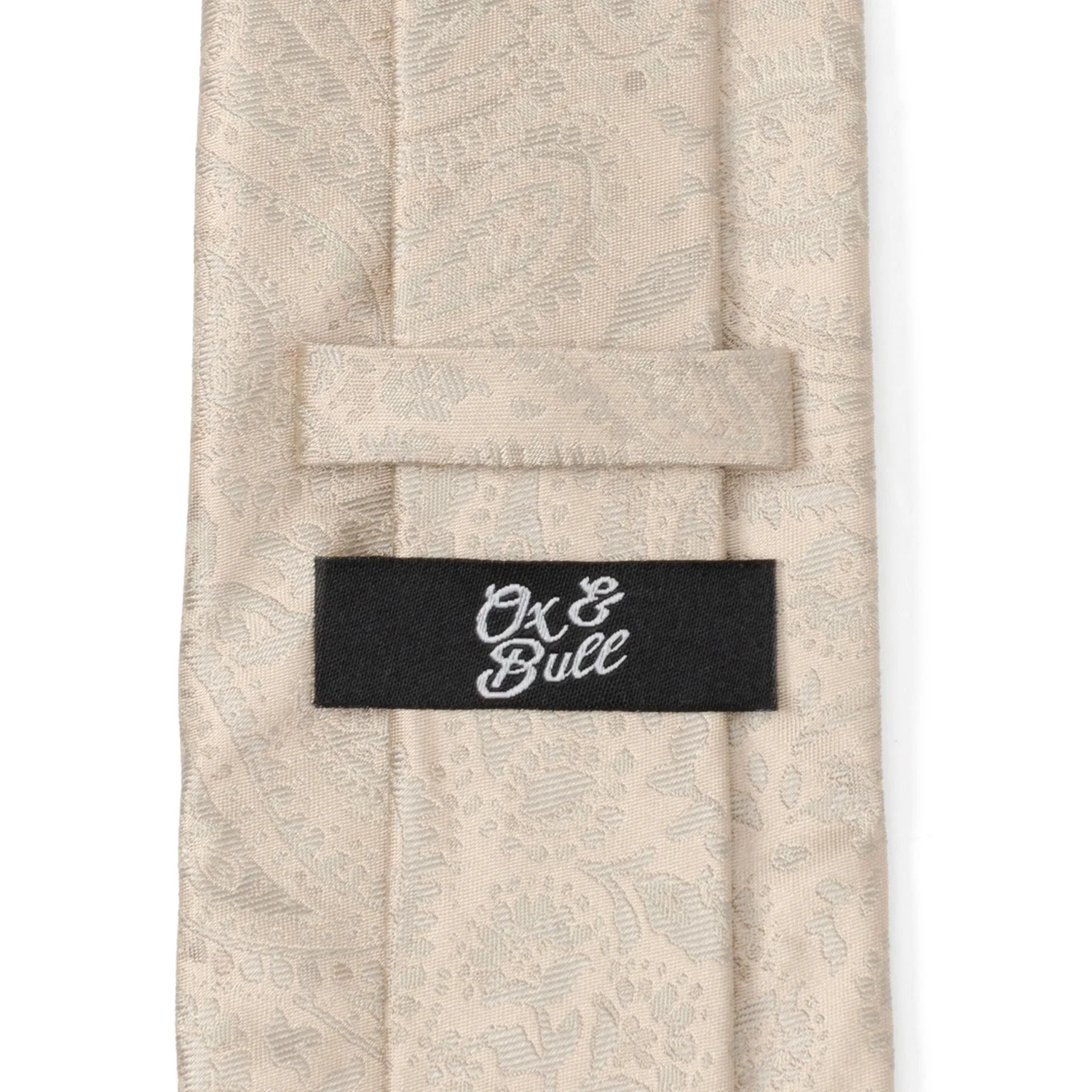 Champagne Paisley Men's Tie - Image 5