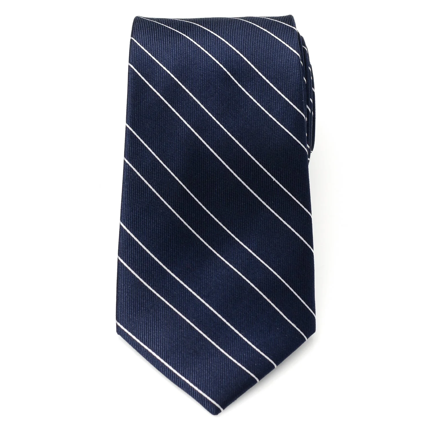 Classic Navy Stripe Men's Tie - Image 3