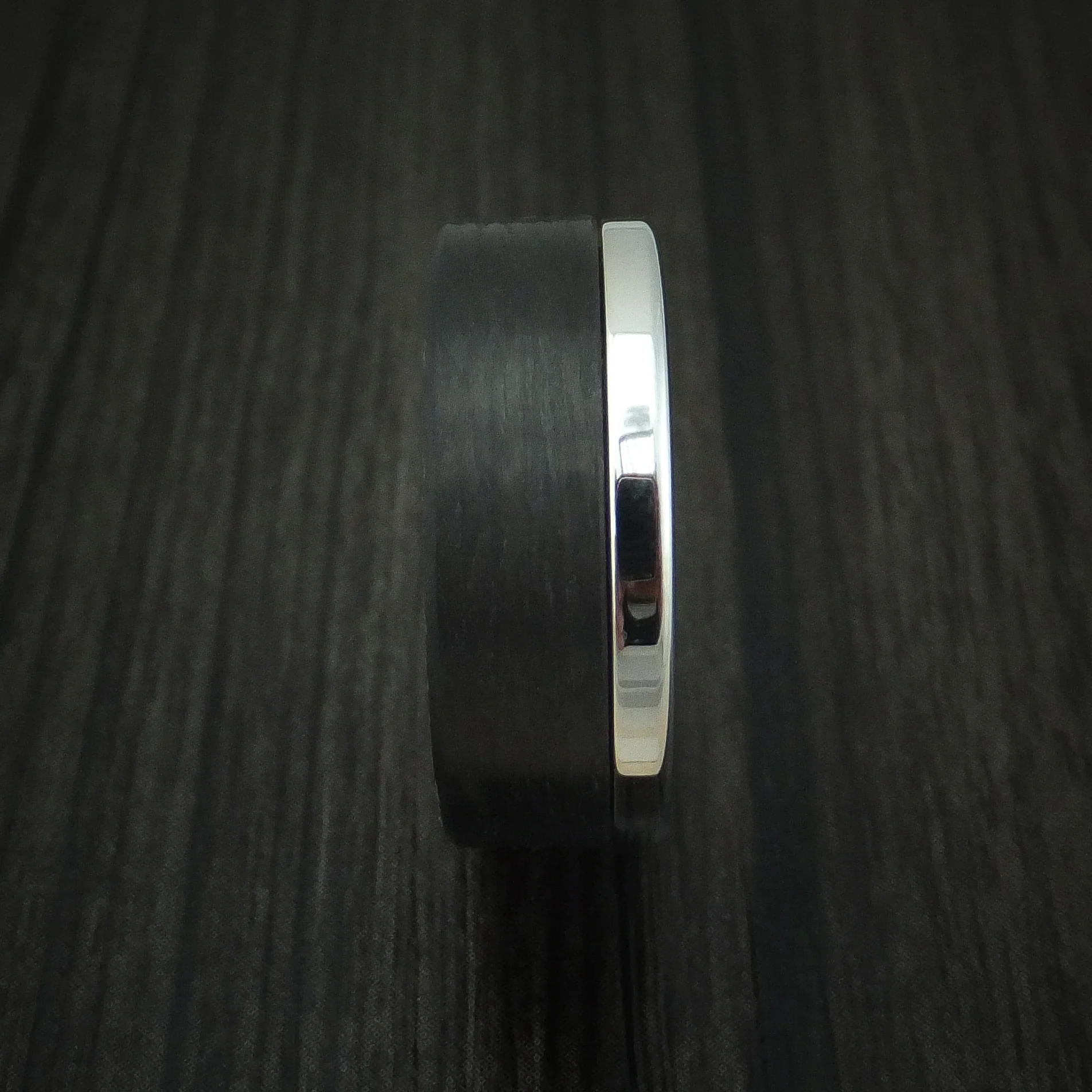 Cobalt Chrome and Carbon Fiber Men's Band Custom Made - Image 3