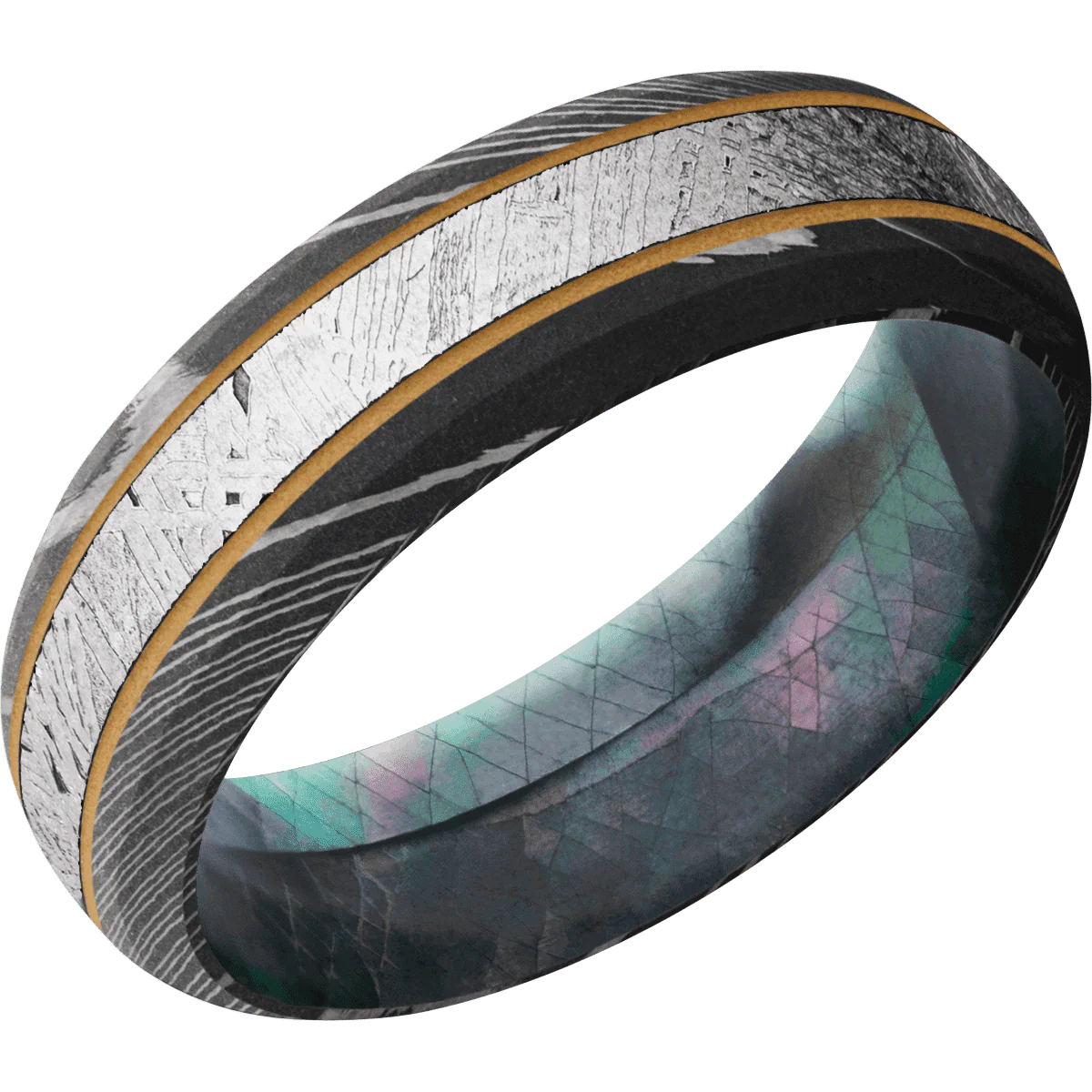 Damascus + Acid Finish + Black Mother of Pearl - Image 2