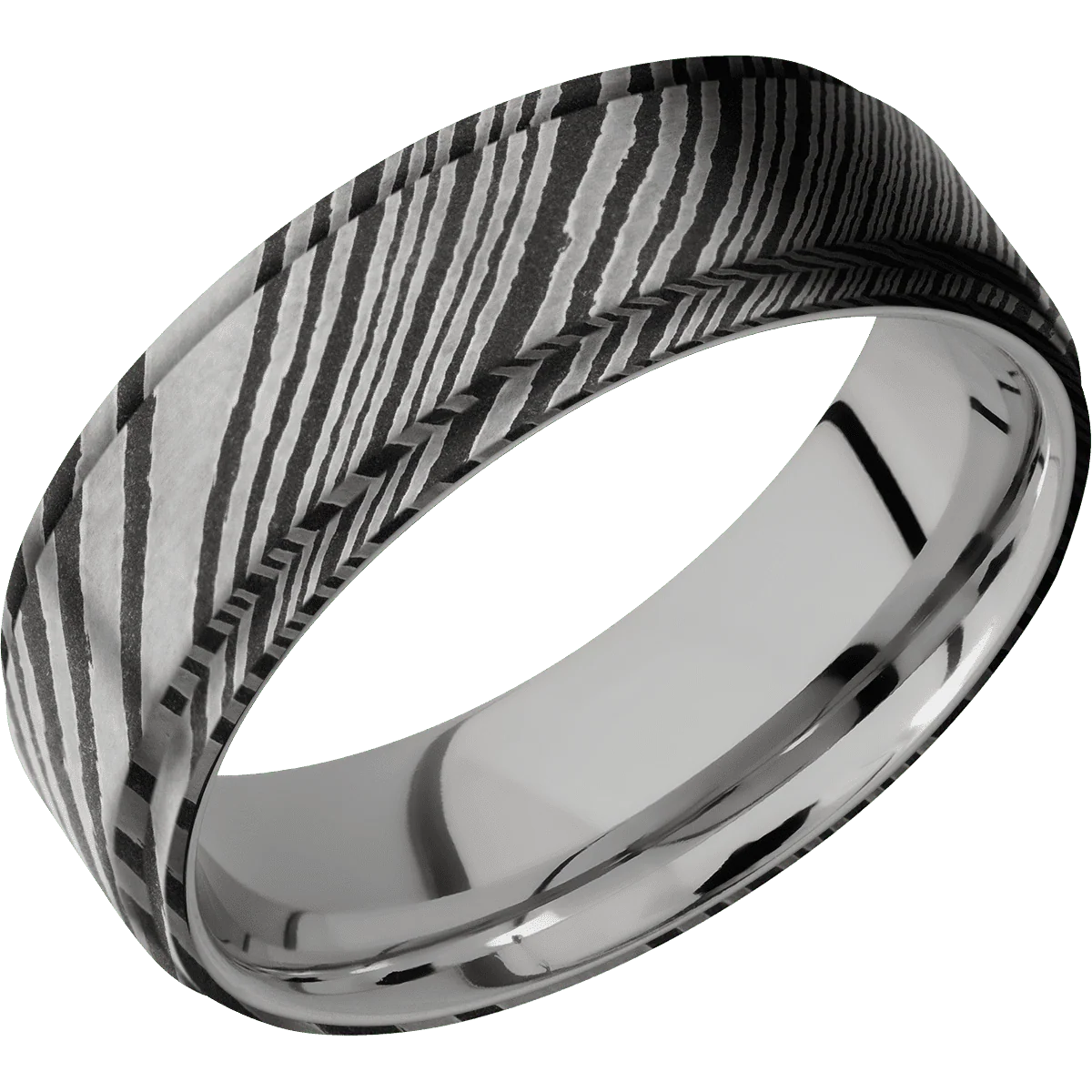 Damascus + Acid Finish + Titanium - Image 2