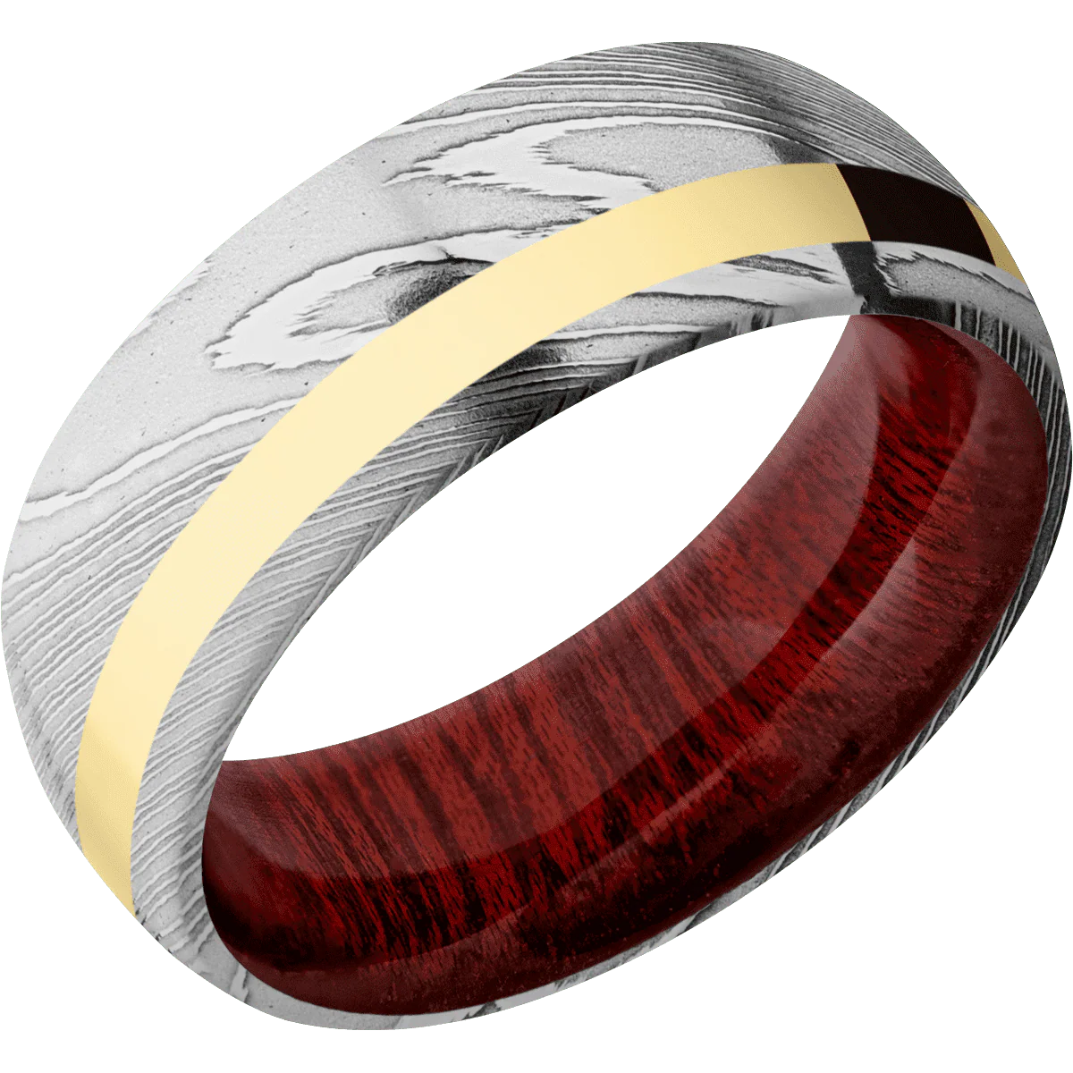 Damascus + Polish Finish + Blood Wood - Image 2