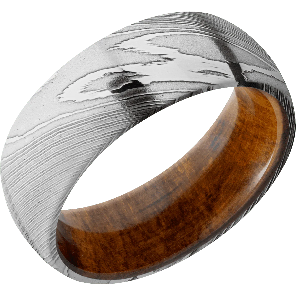 Damascus + Polish Finish + Desert Iron Wood - Image 2