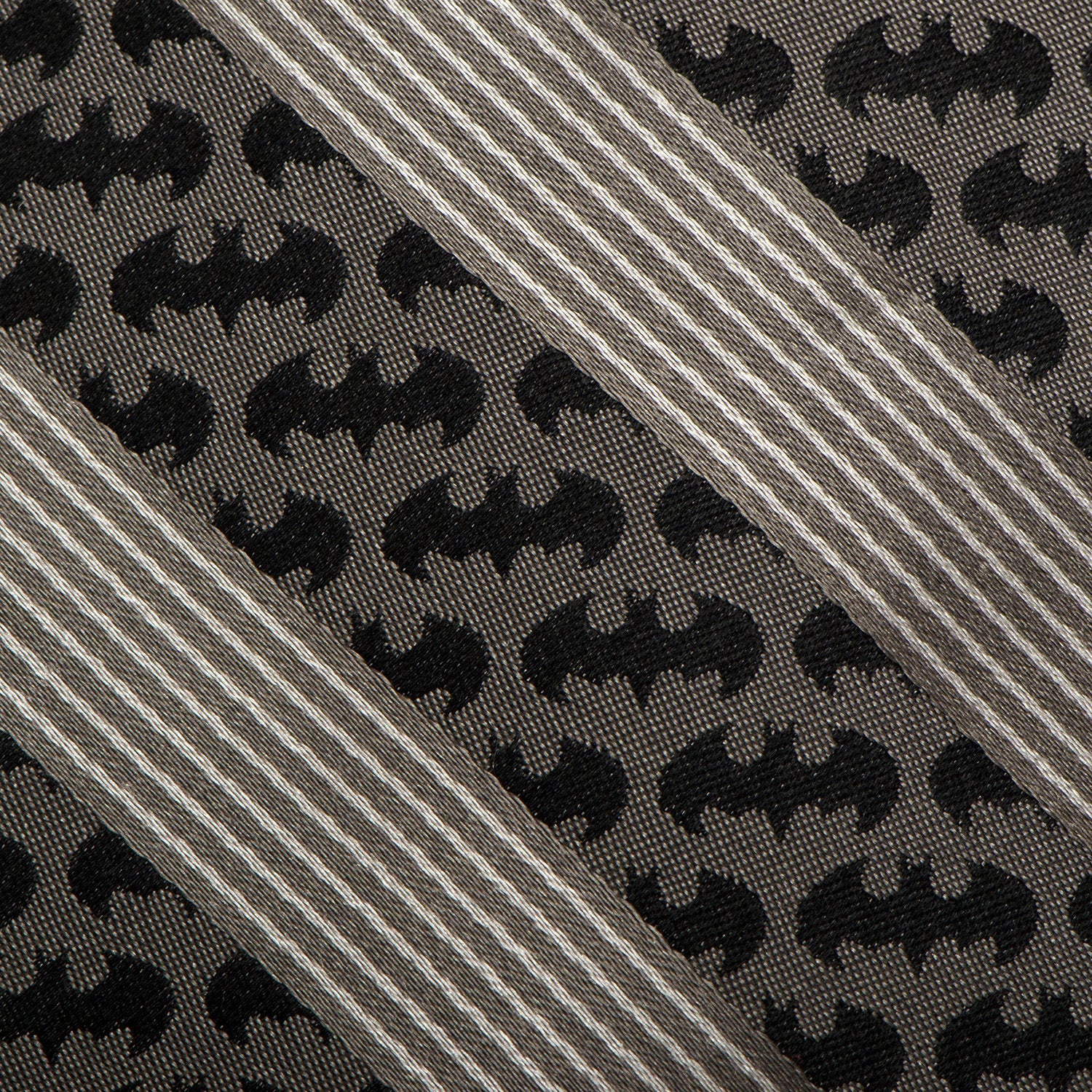 DC Batman Black Pinstripe Tie - Image 5