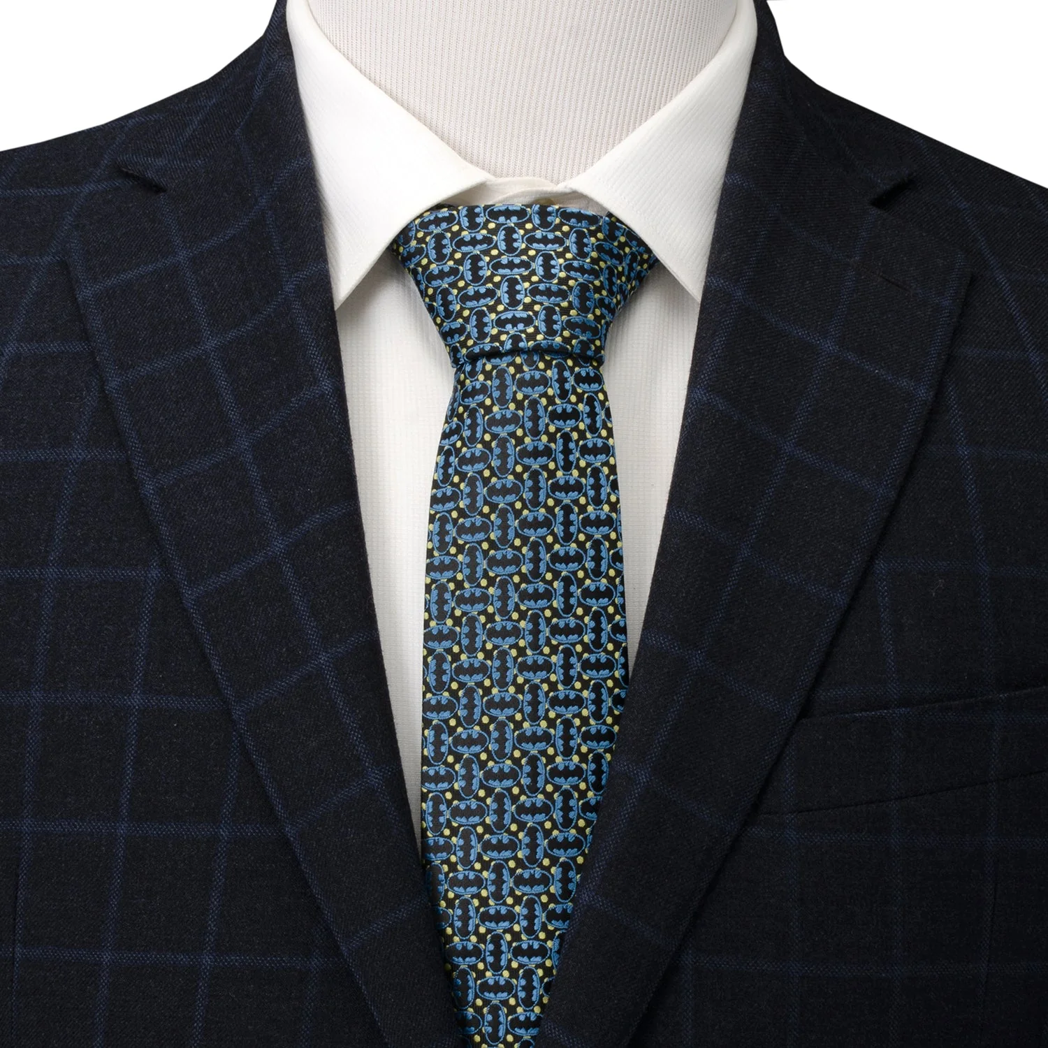 DC Batman Emblem Multi Black Men's Tie - Image 2