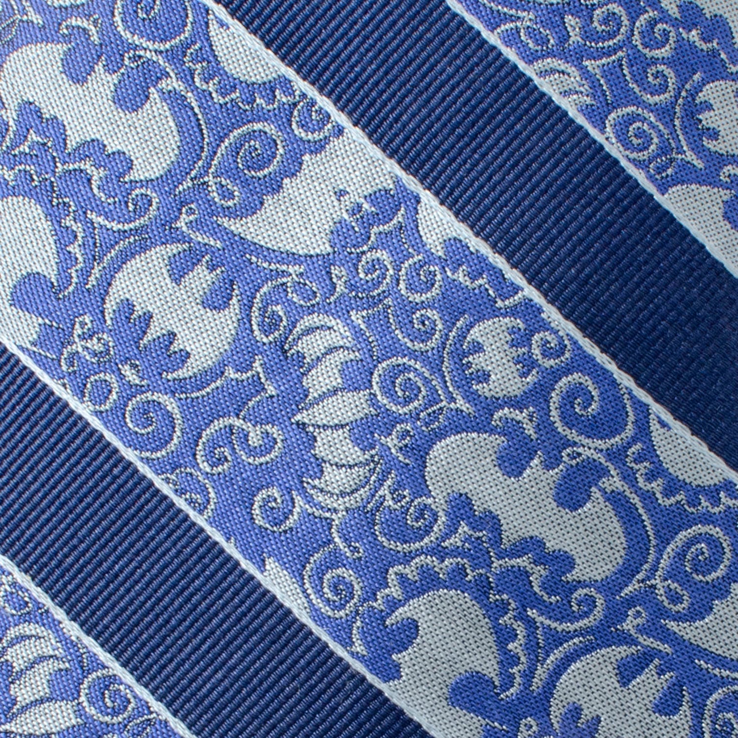 DC Batman Stripe Multi Emblem Blue Men's Tie - Image 4