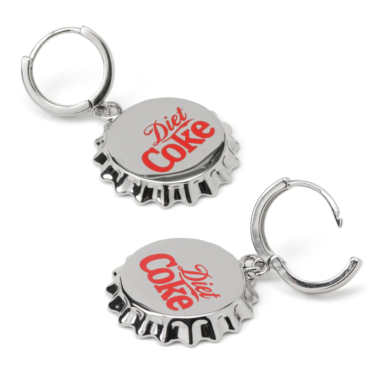 Diet Coke Coca-Cola Bottle Cap Earrings - Image 3