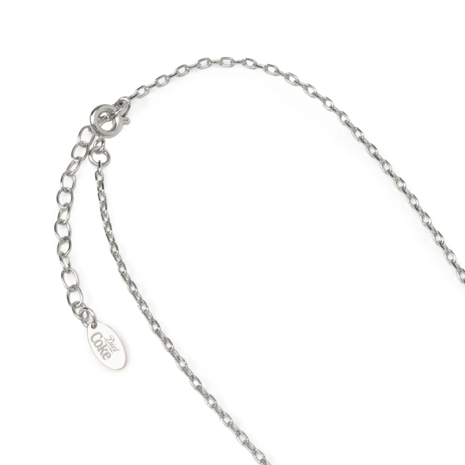 Diet Coke Coca-Cola Tab Silver Necklace - Image 3