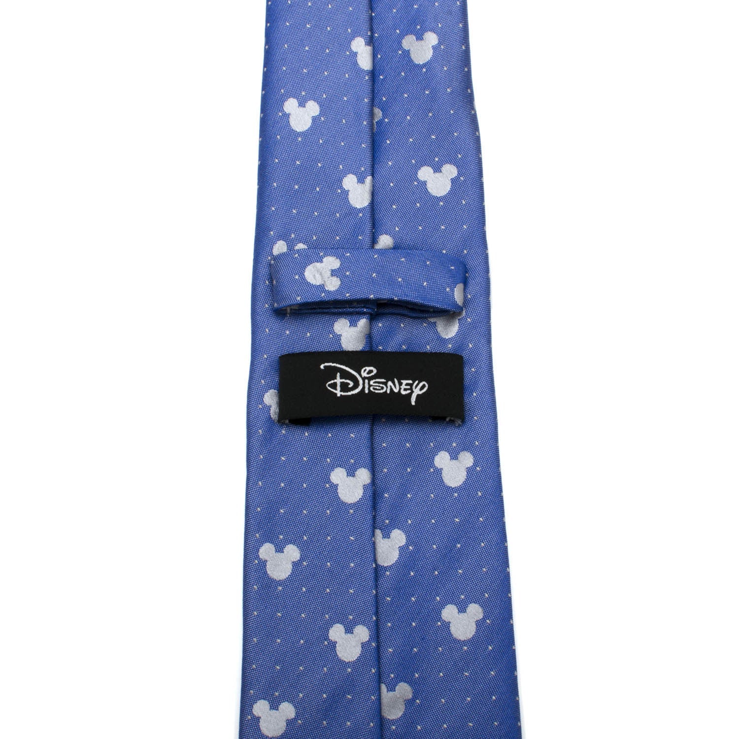 Disney Mickey Mouse Blue Pin Dot Men's Tie - Image 4