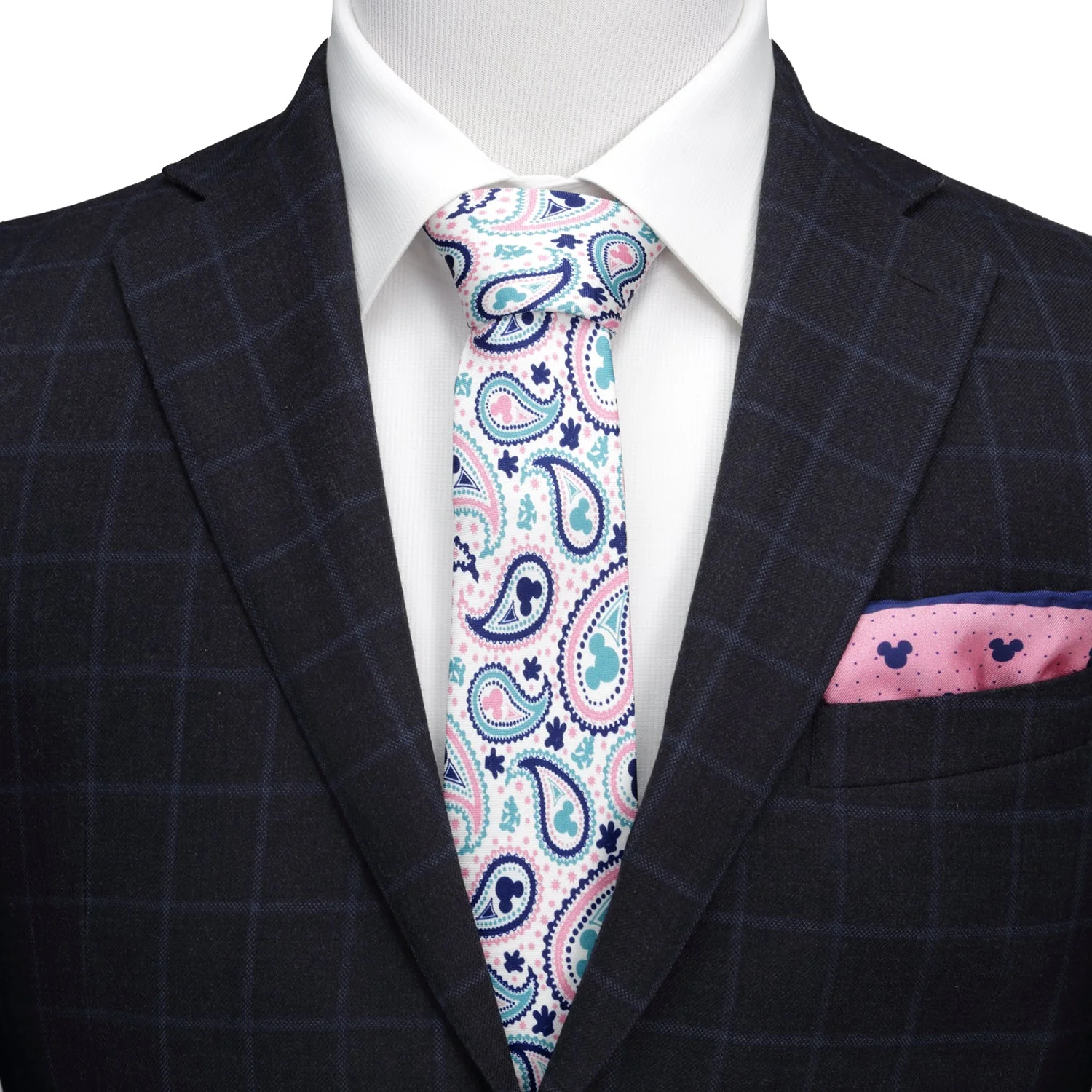 Disney Mickey Mouse Paisley Multi Men's Tie - Image 2