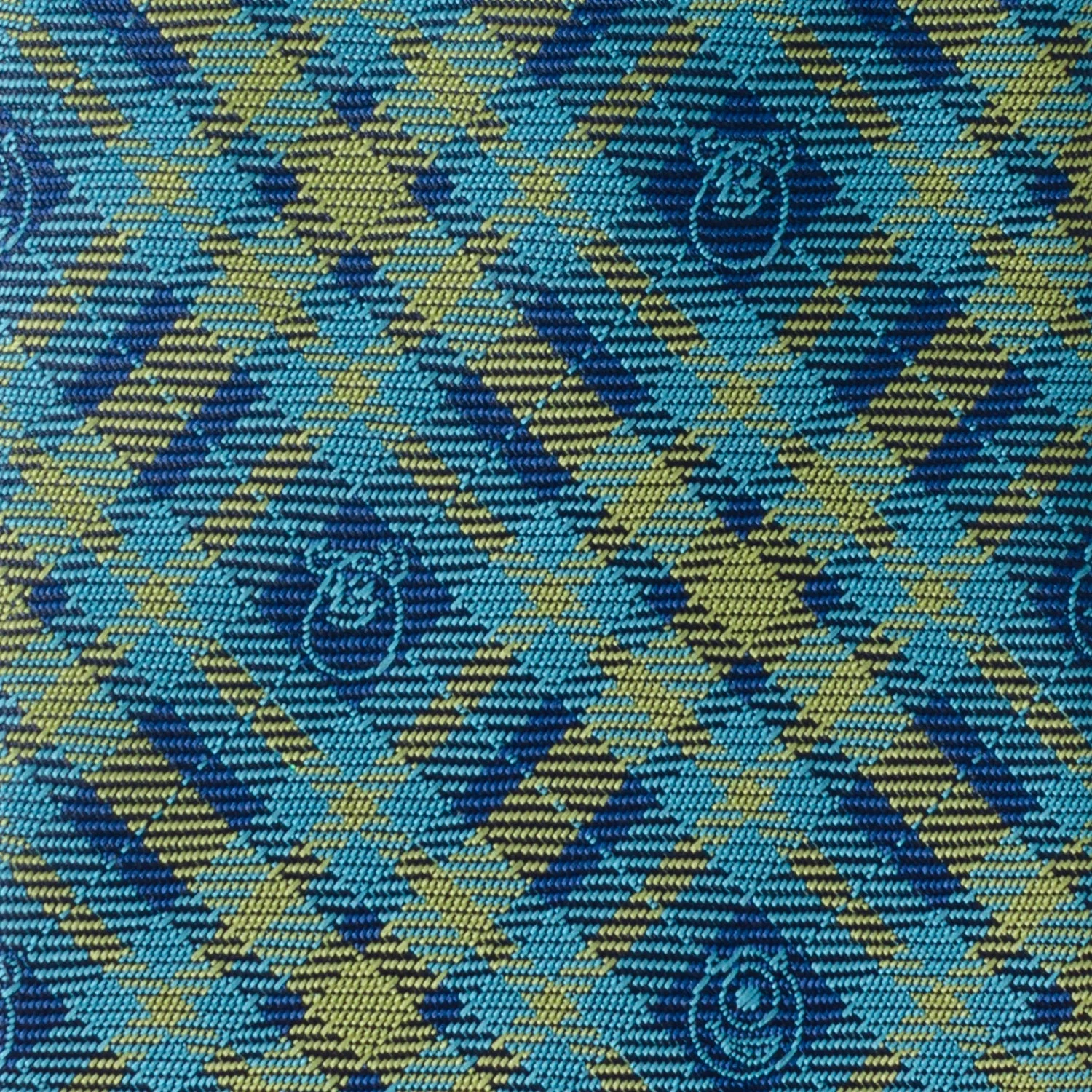 Disney Pixar Monsters Inc. Plaid Blue and Green Tie - Image 4