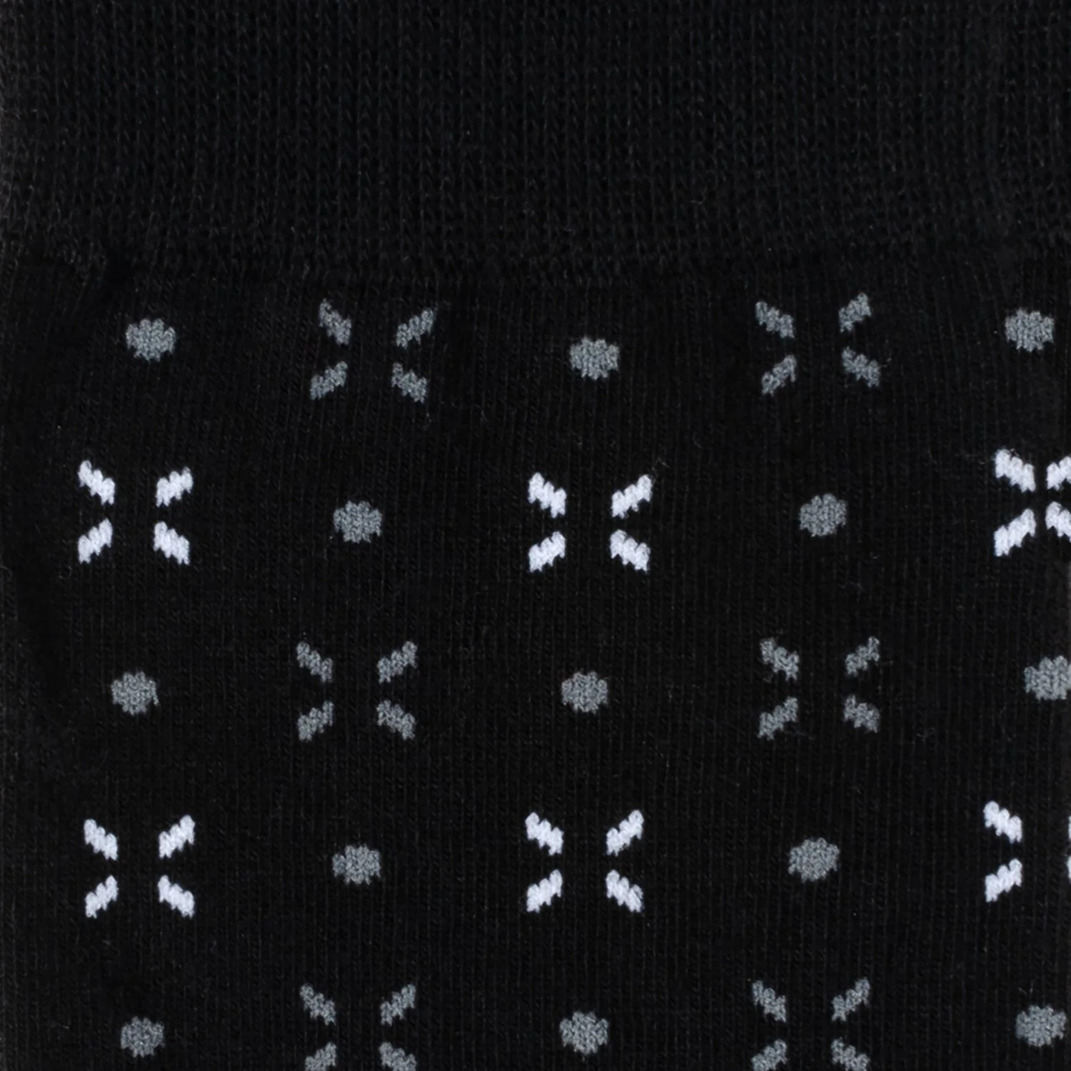 Dot Patterned Black Men's Socks - Image 3