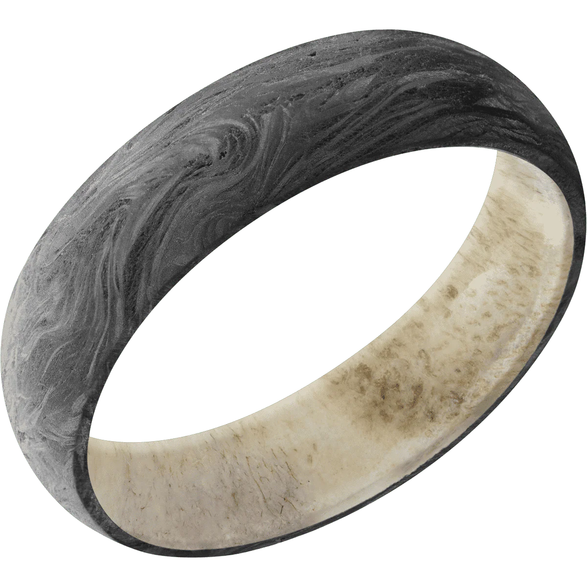 Forged Carbon Fiber + None Finish + Antler - Image 2