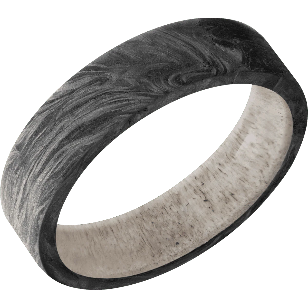 Forged Carbon Fiber + None Finish + Antler - Image 2