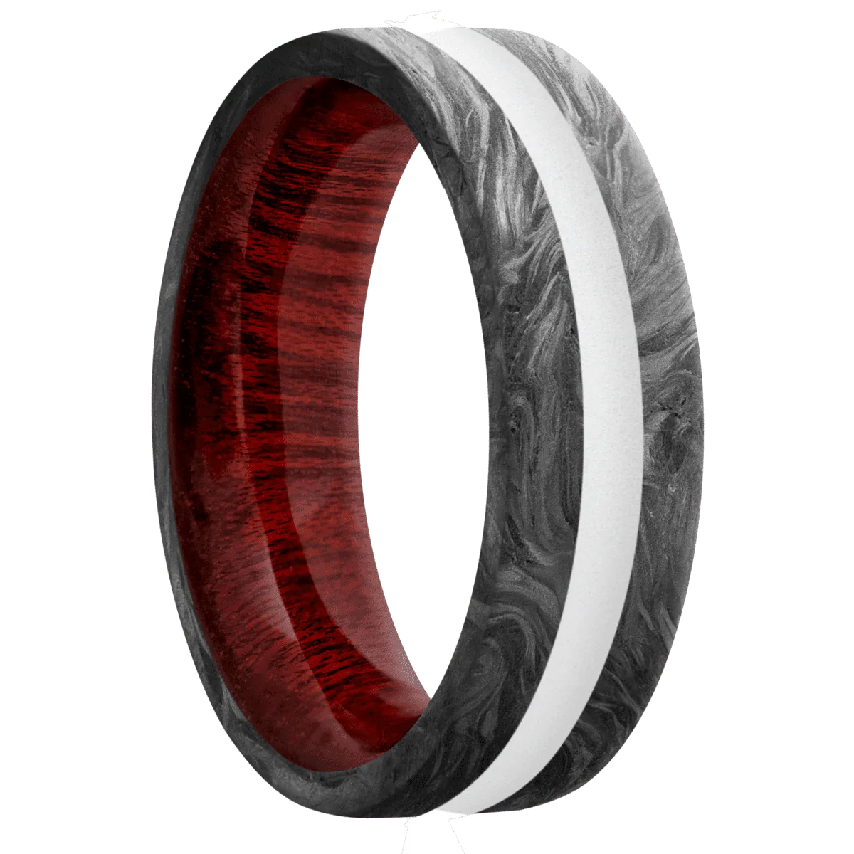 Forged Carbon Fiber + None Finish + Blood Wood