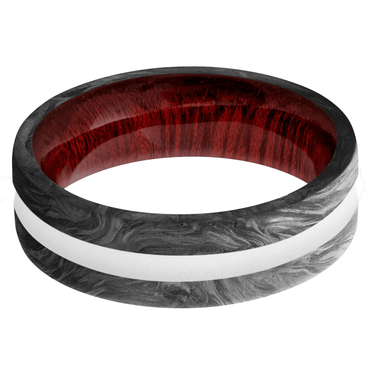 Forged Carbon Fiber + None Finish + Blood Wood - Image 3