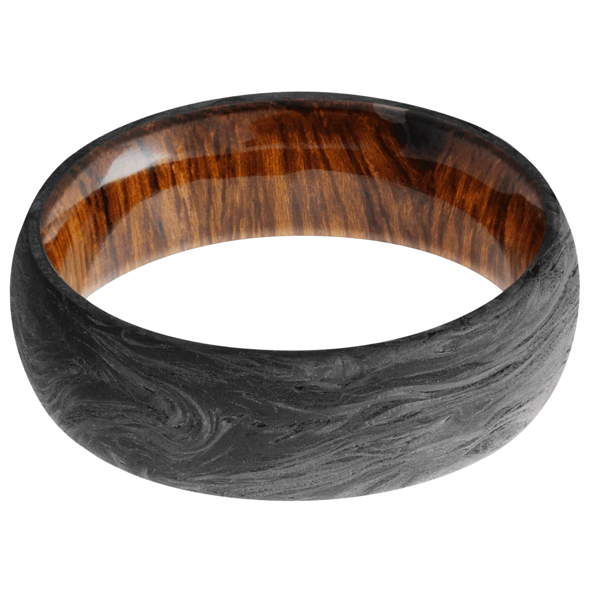Forged Carbon Fiber + None Finish + Desert Iron Wood - Image 3