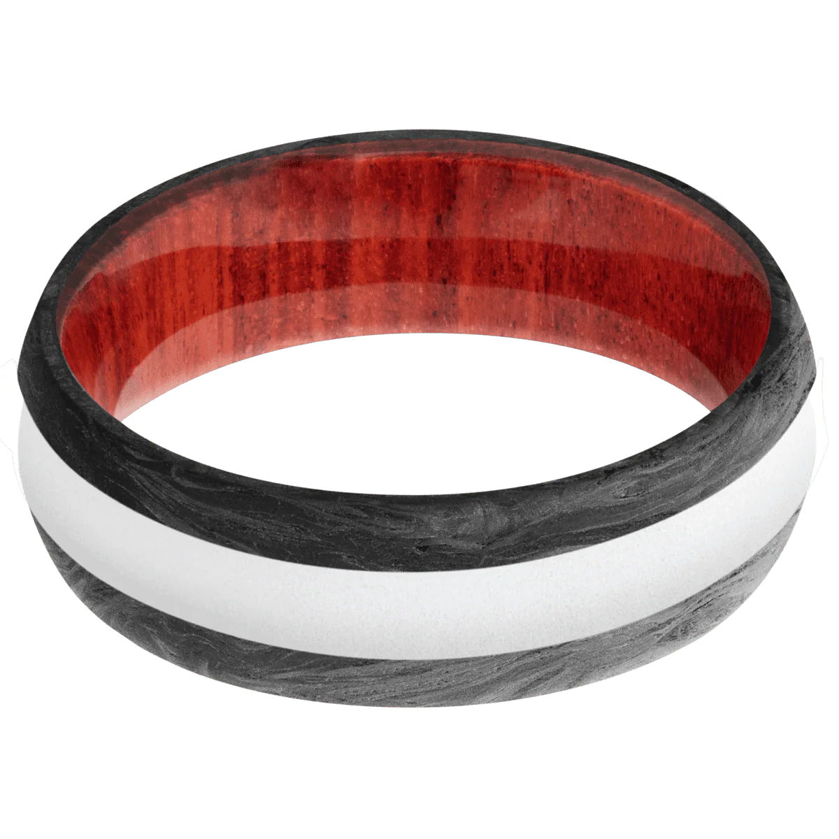 Forged Carbon Fiber + None Finish + Red Heart - Image 3
