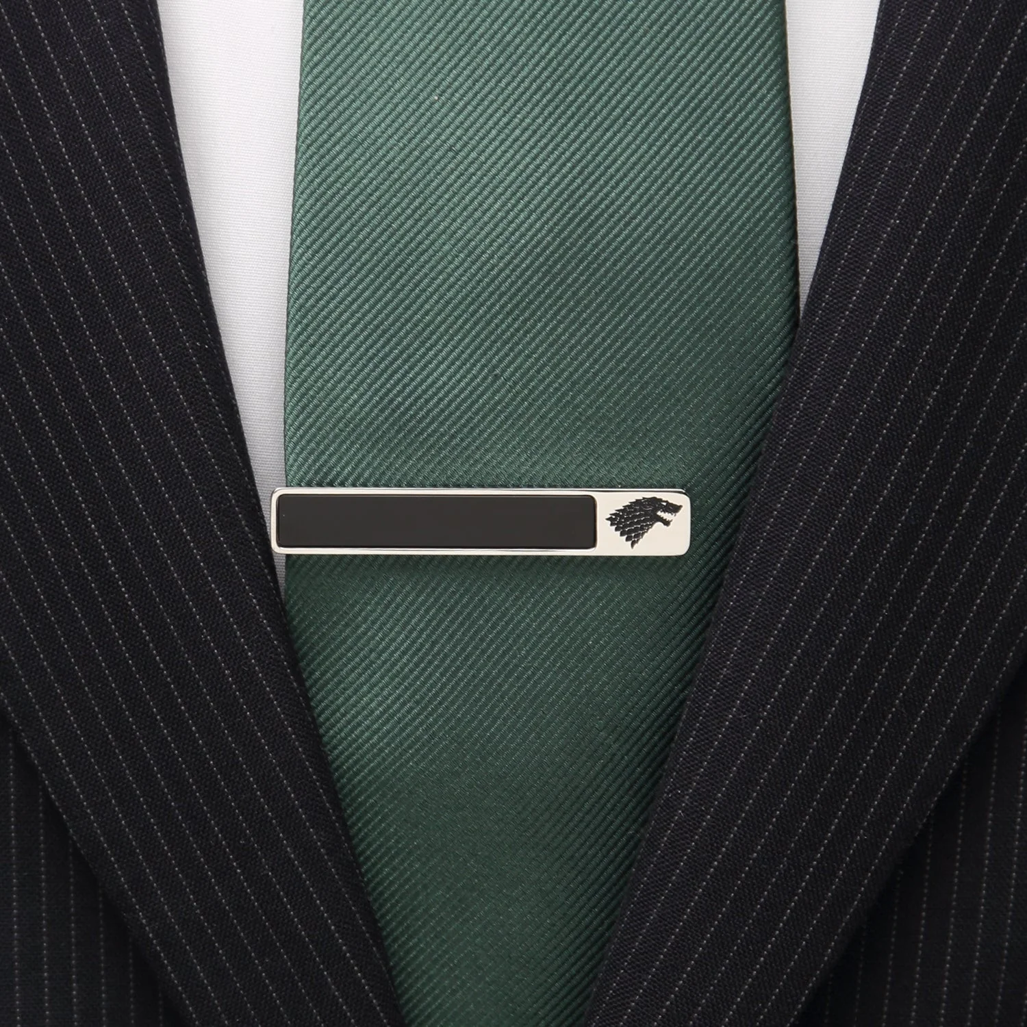 Game of Thrones Stark Onyx Tie Clip - Image 2