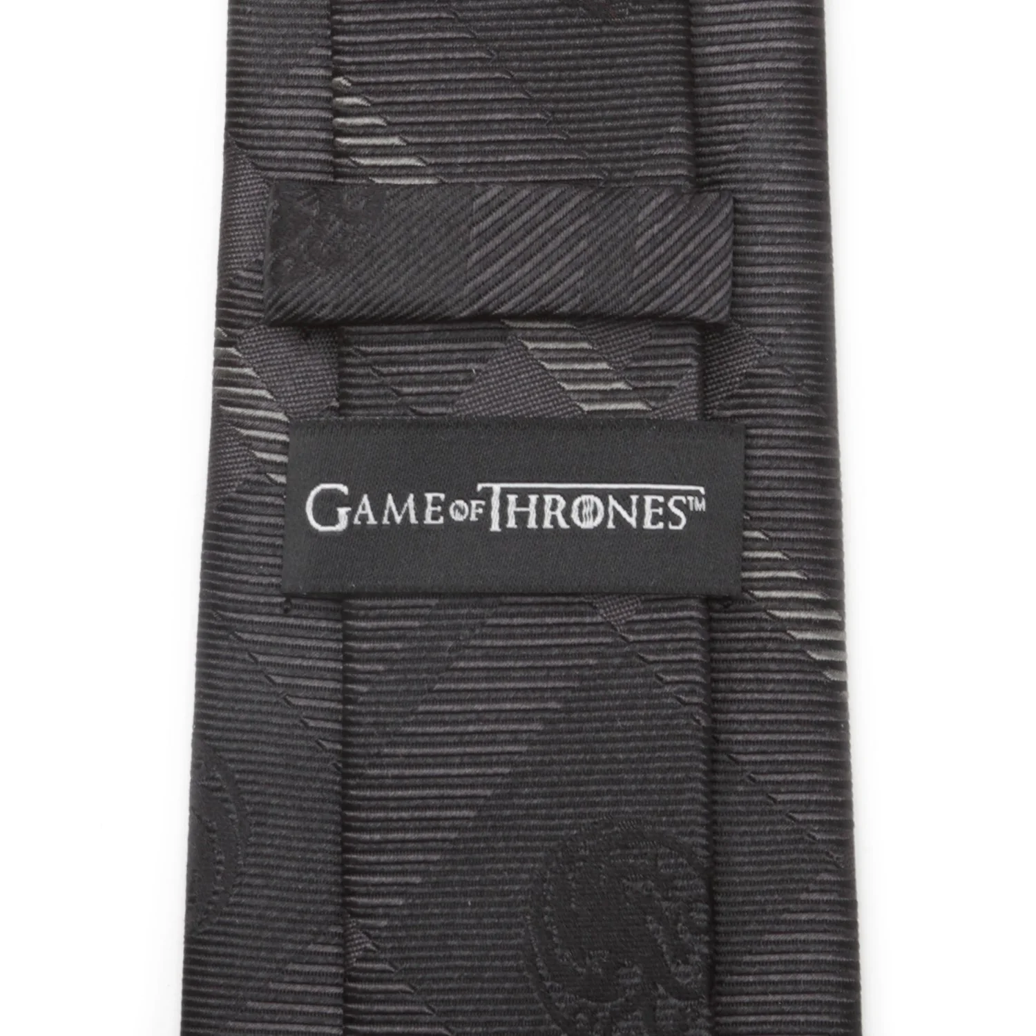 Game of Thrones Targaryen Dragon Black Plaid Silk Men's Tie - Image 4