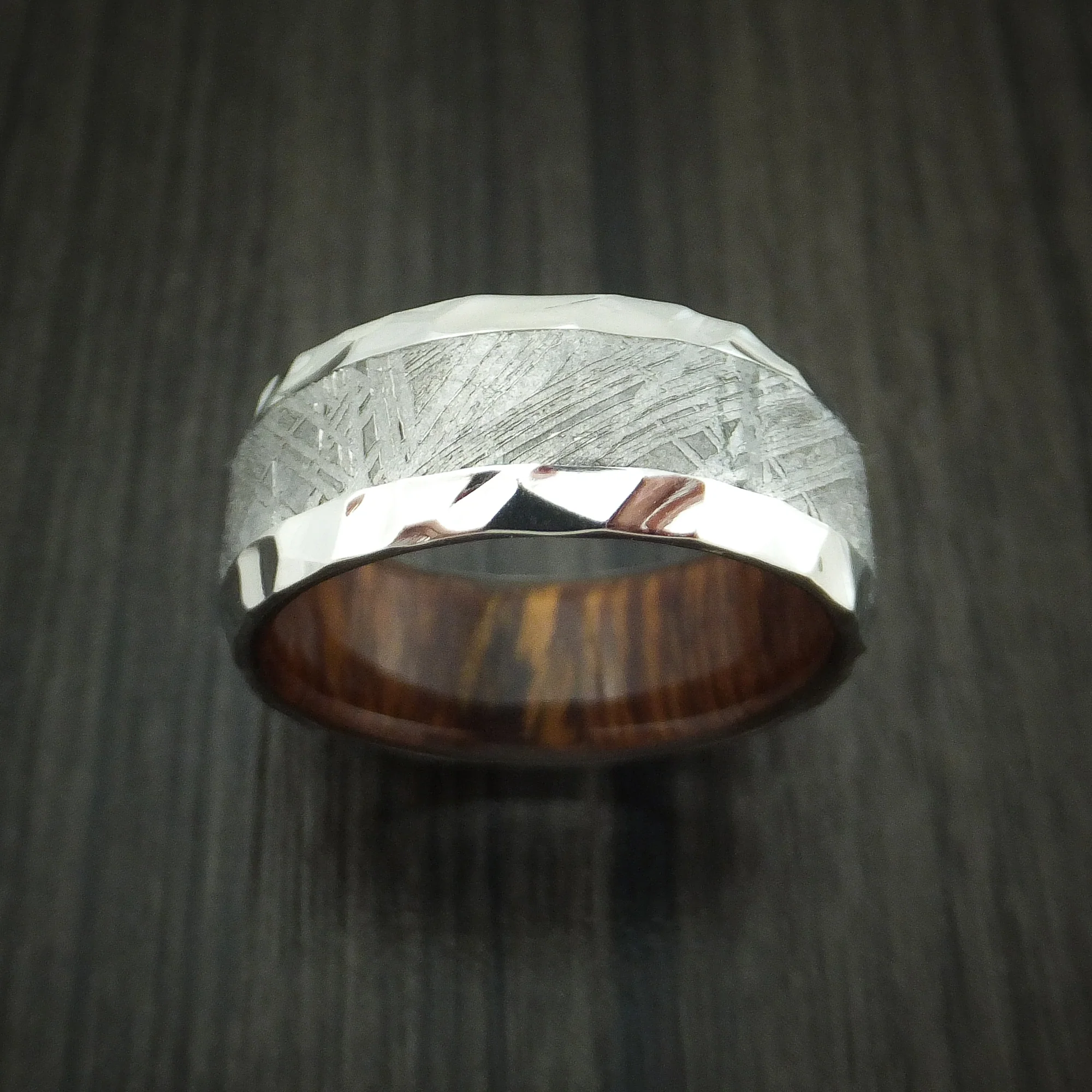 Gibeon Meteorite in Cobalt Chrome with Hardwood Sleeve Custom Made - Image 2