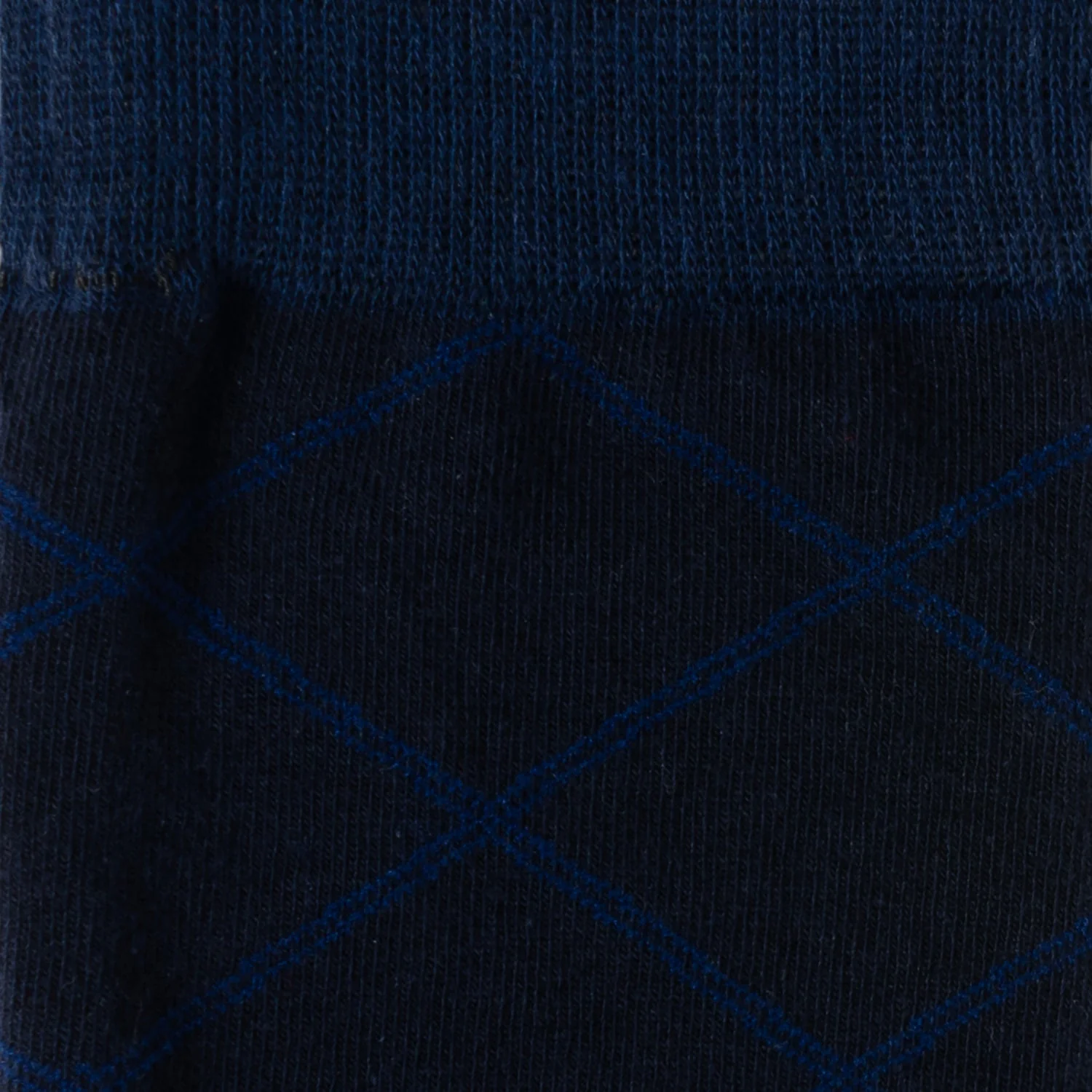 Grid Navy Men's Socks - Image 3