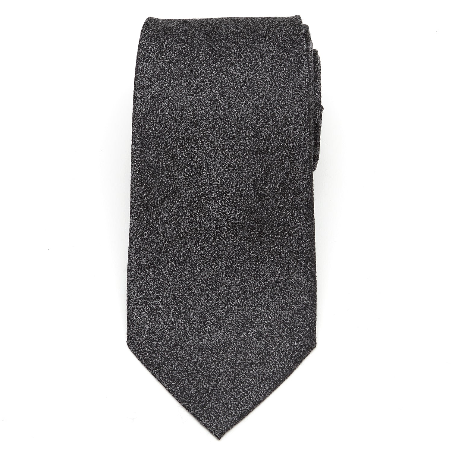 Heathered Gray Wool Men's Tie - Image 3