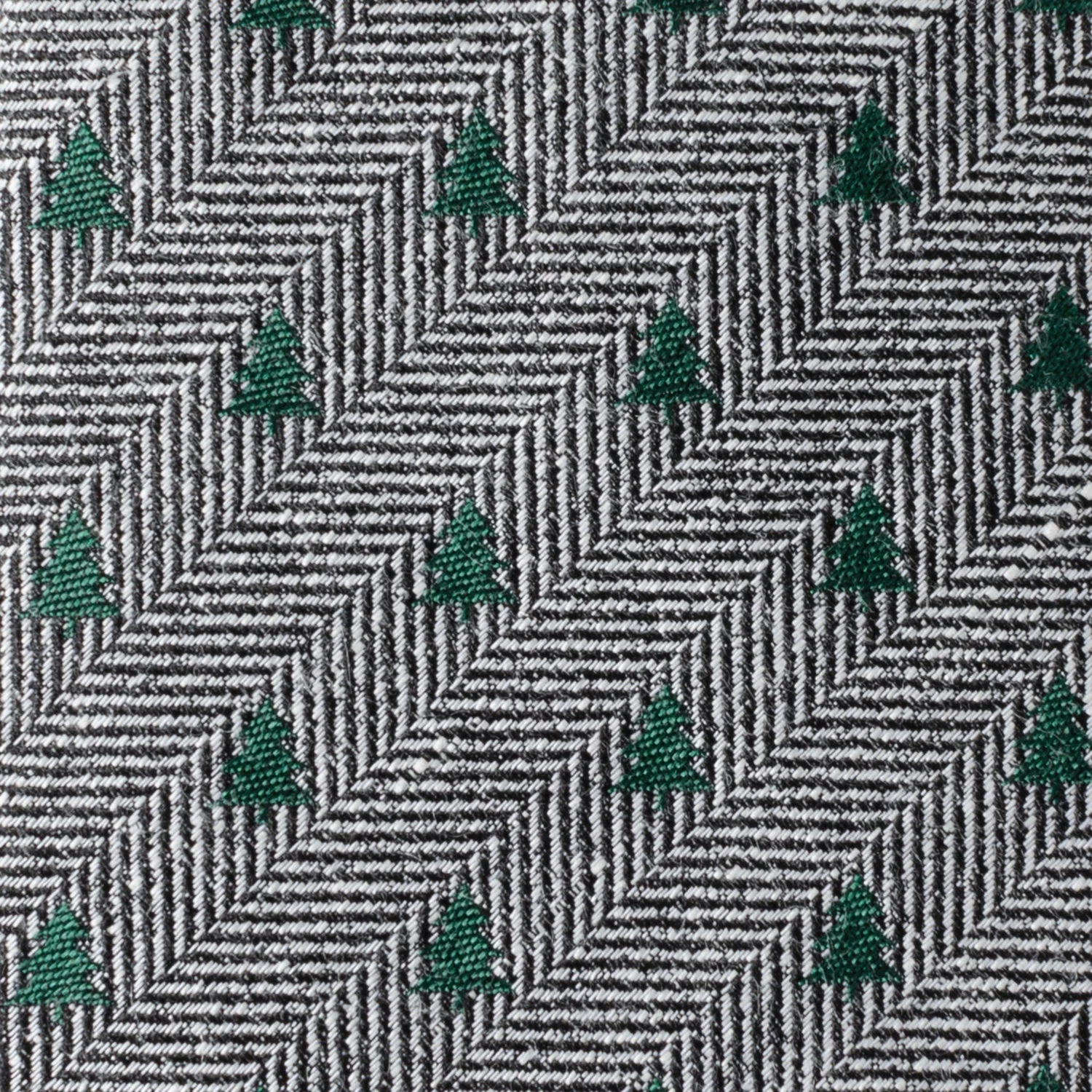 Holiday Tree Herringbone Tie - Image 4
