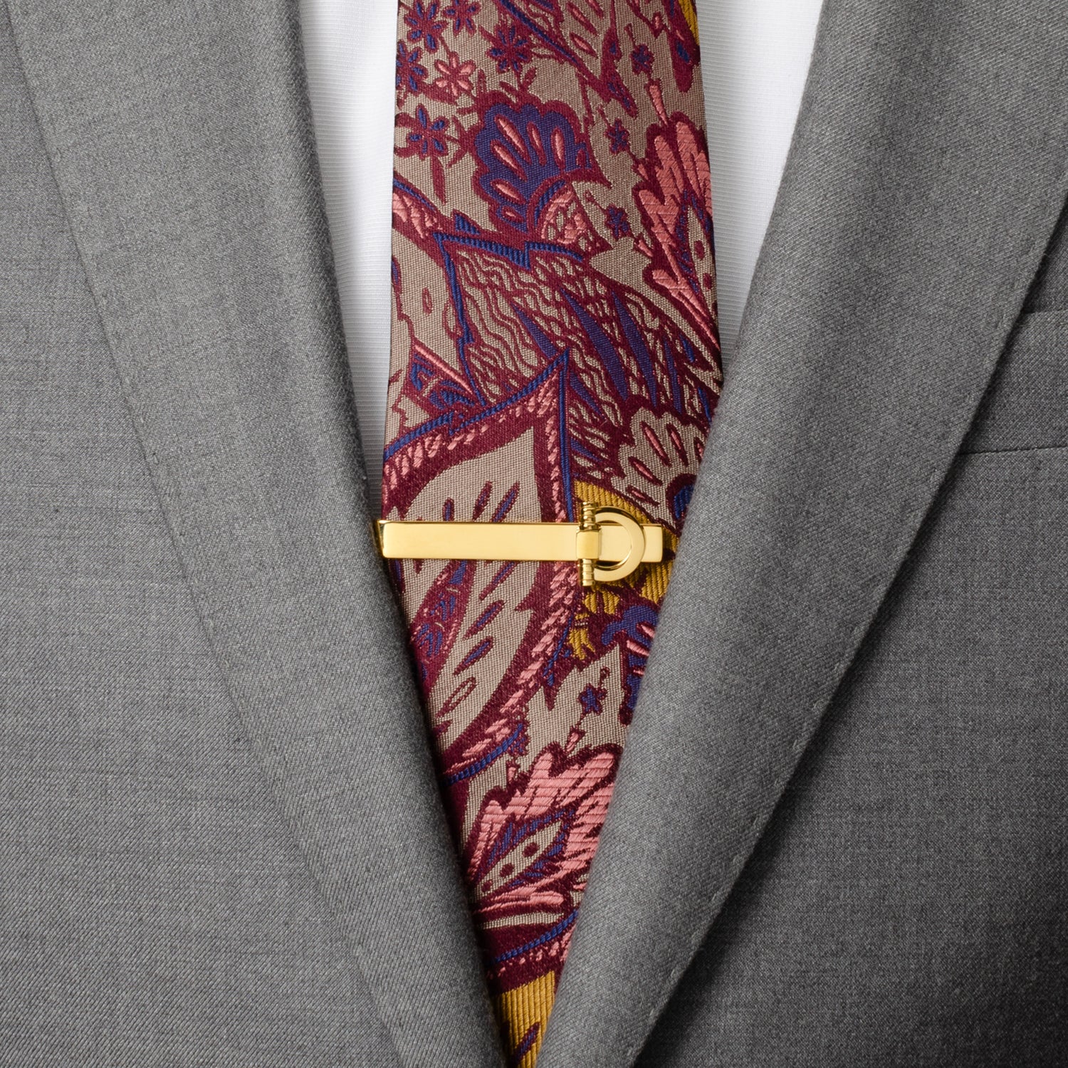 Horse Bit Gold Stainless Steel Tie Bar - Image 2