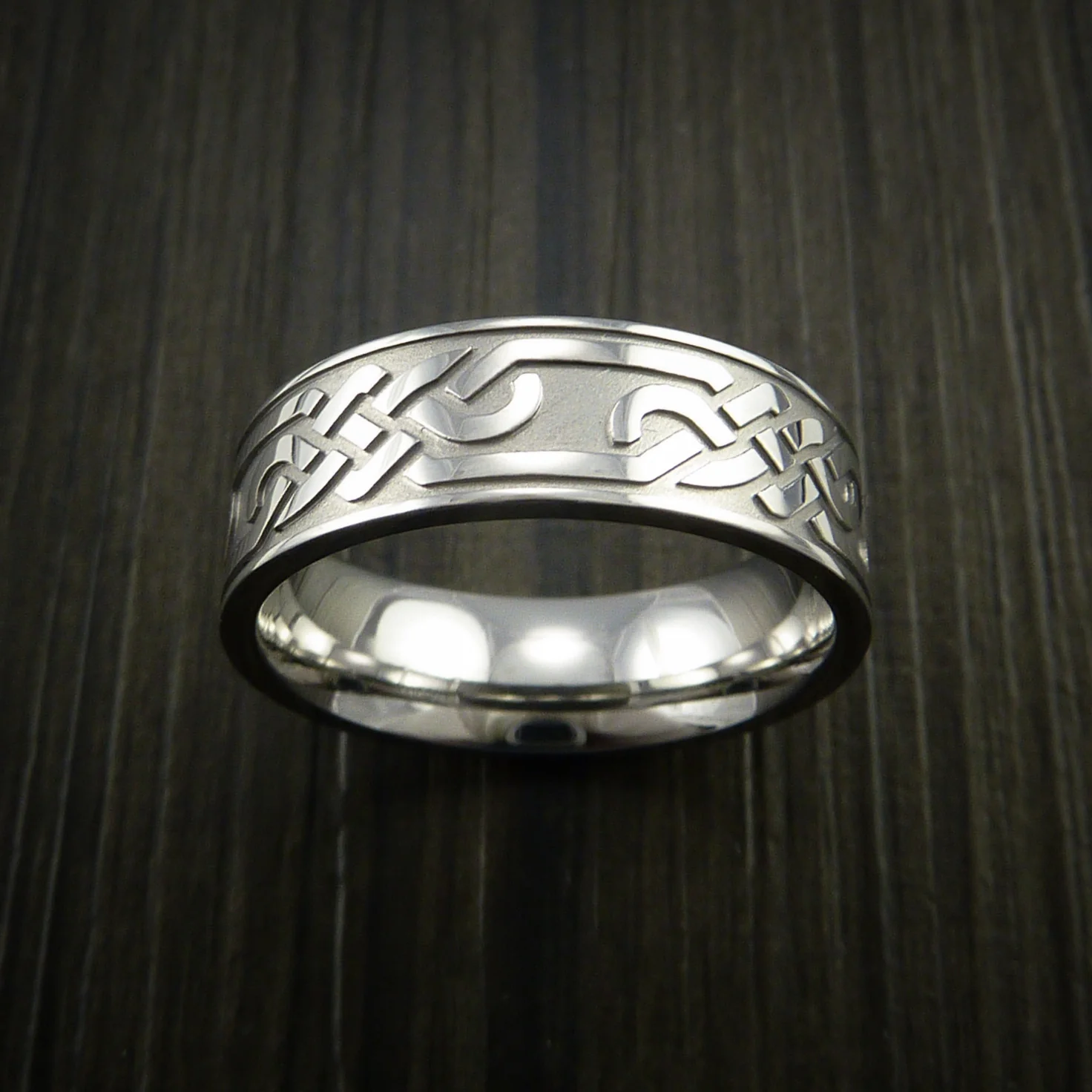 Inconel Celtic Loop Wedding Infinity Men's Ring Custom Made - Image 4
