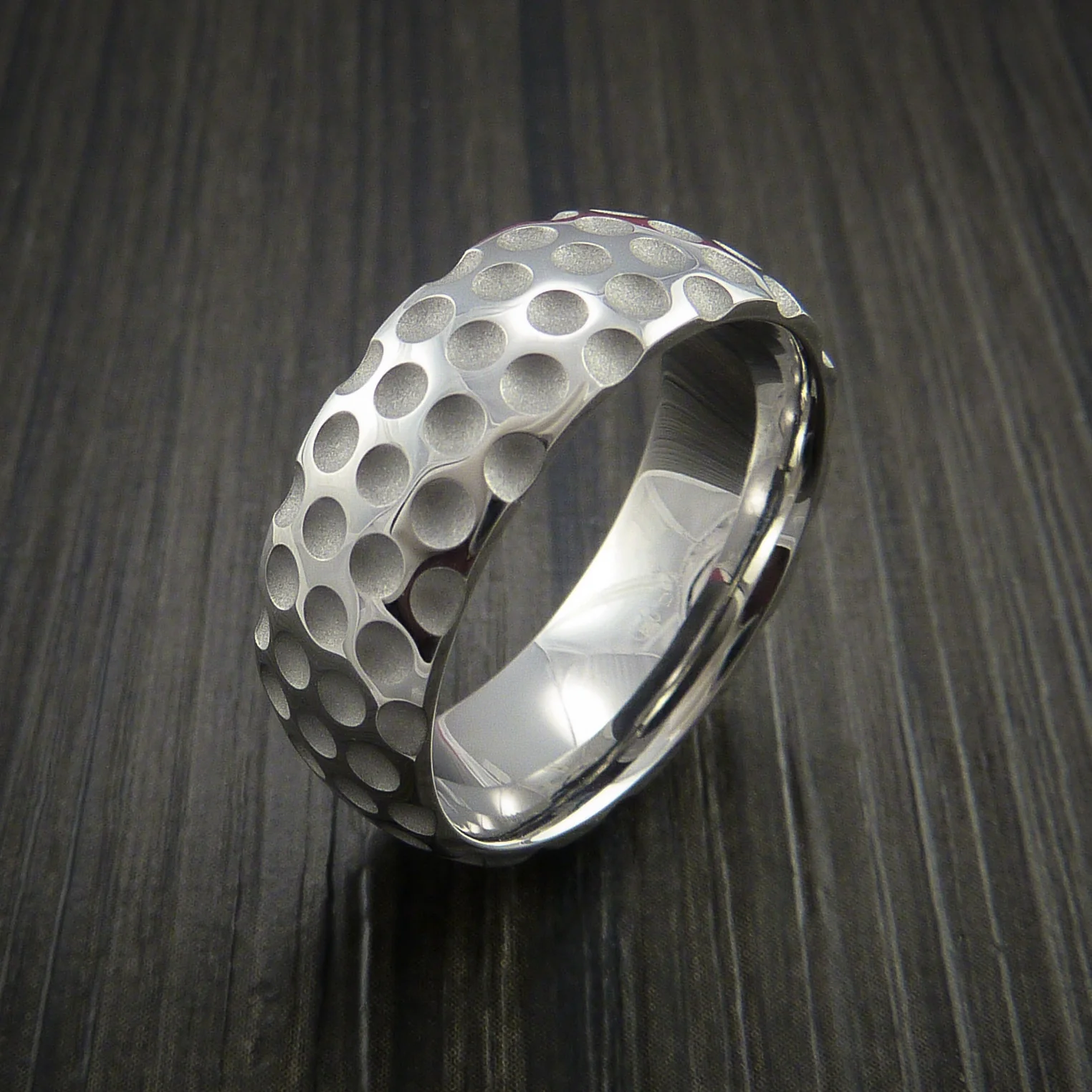 Inconel Golf Inspired Golf Ball Sport Men's Ring - Image 3