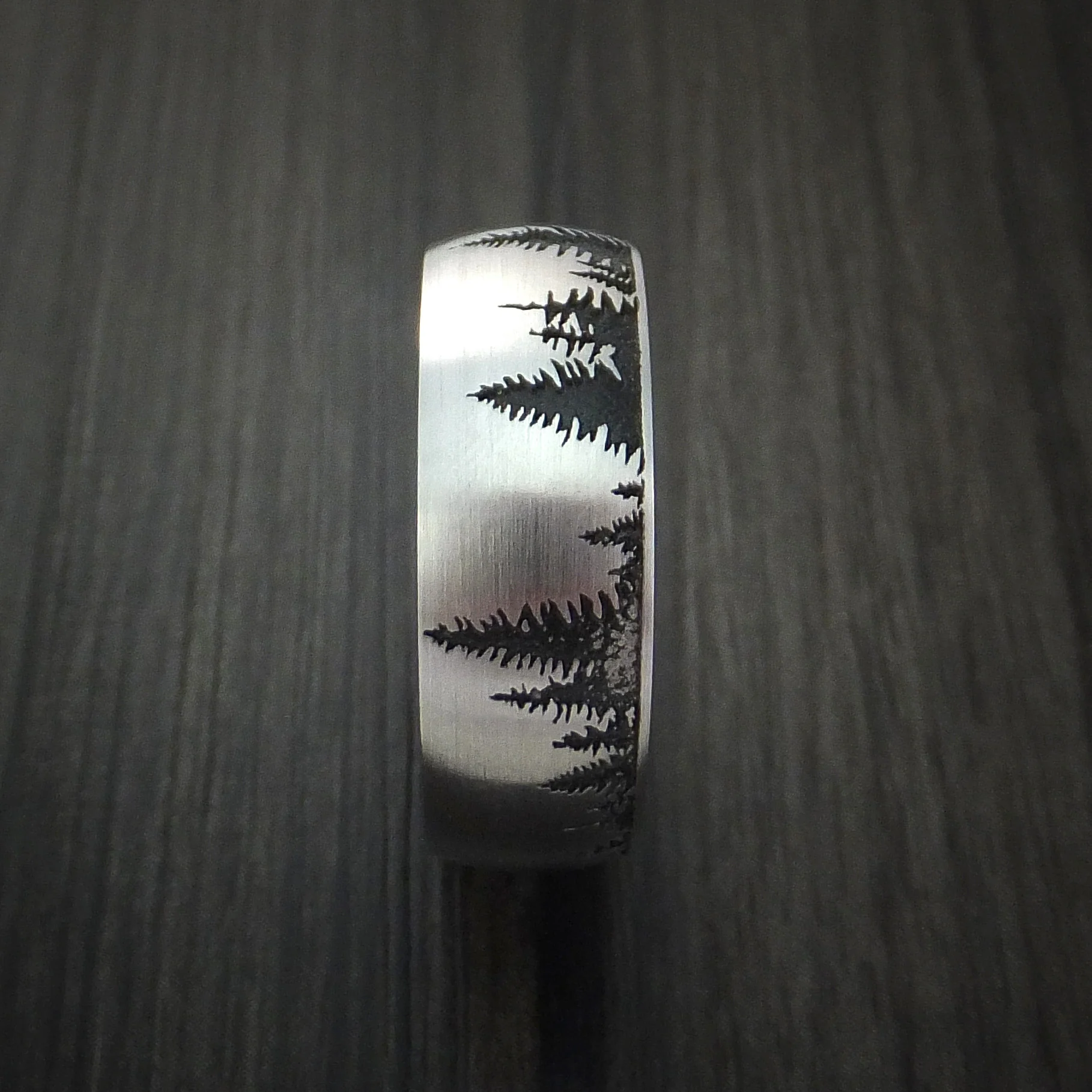 Inconel Tree Hunter Men's Ring Custom Made - Image 4