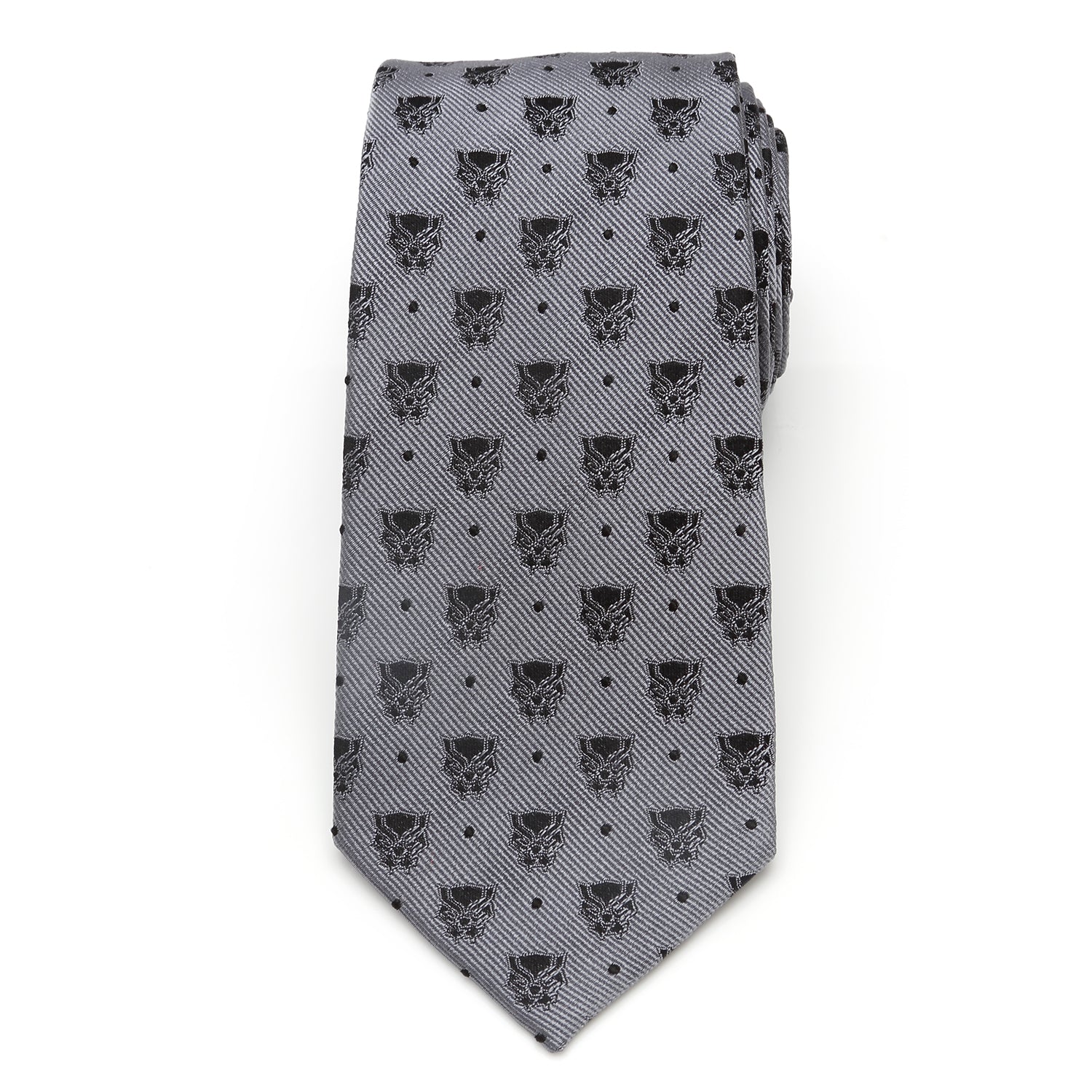 Marvel Black Panther Gray Dot Tie - Image 3