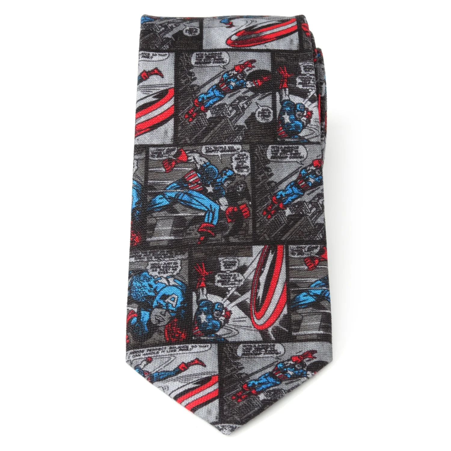 Marvel Captain America Comic Gray Men's Tie - Image 3