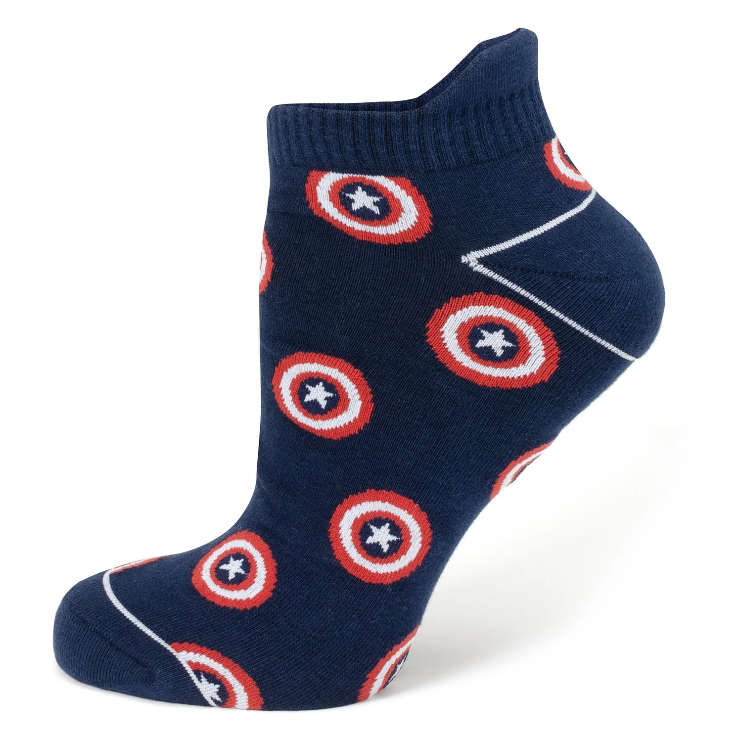 Marvel Captain America Navy Ankle Sock Gift Set - Image 2