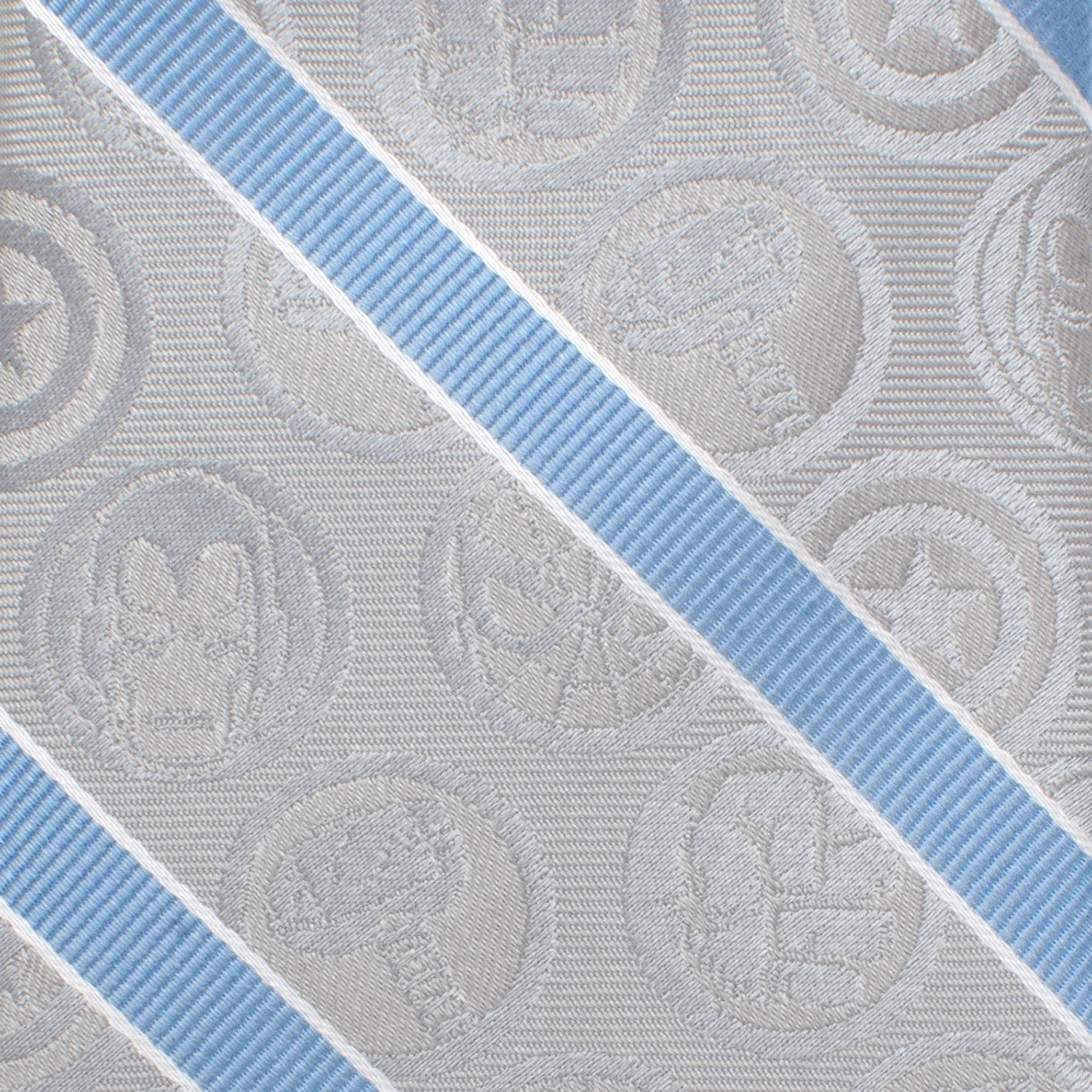 Marvel Comics Gray and Blue Stripe Men's Tie - Image 5