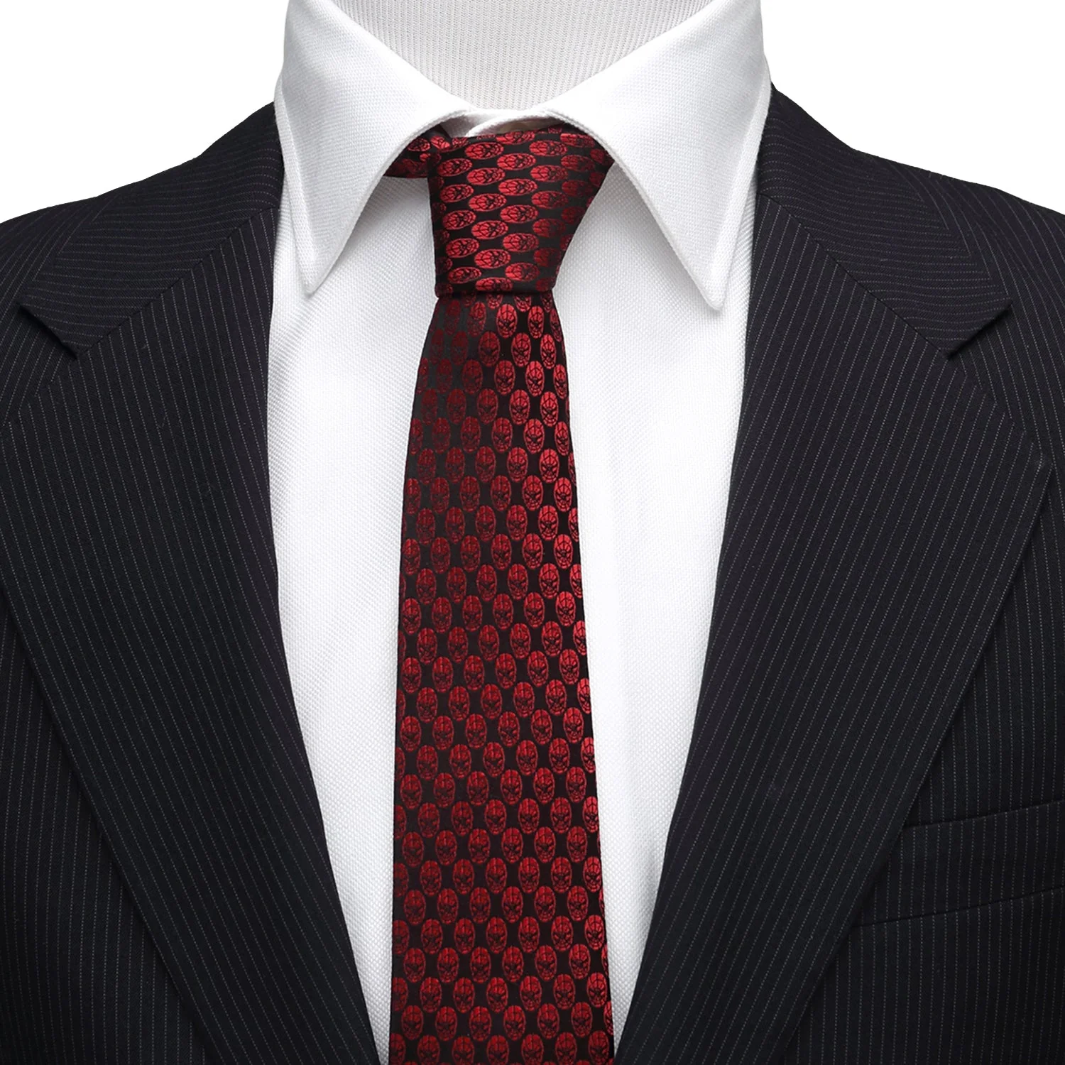 Marvel Spider-Man Mask Red Men's Tie - Image 2