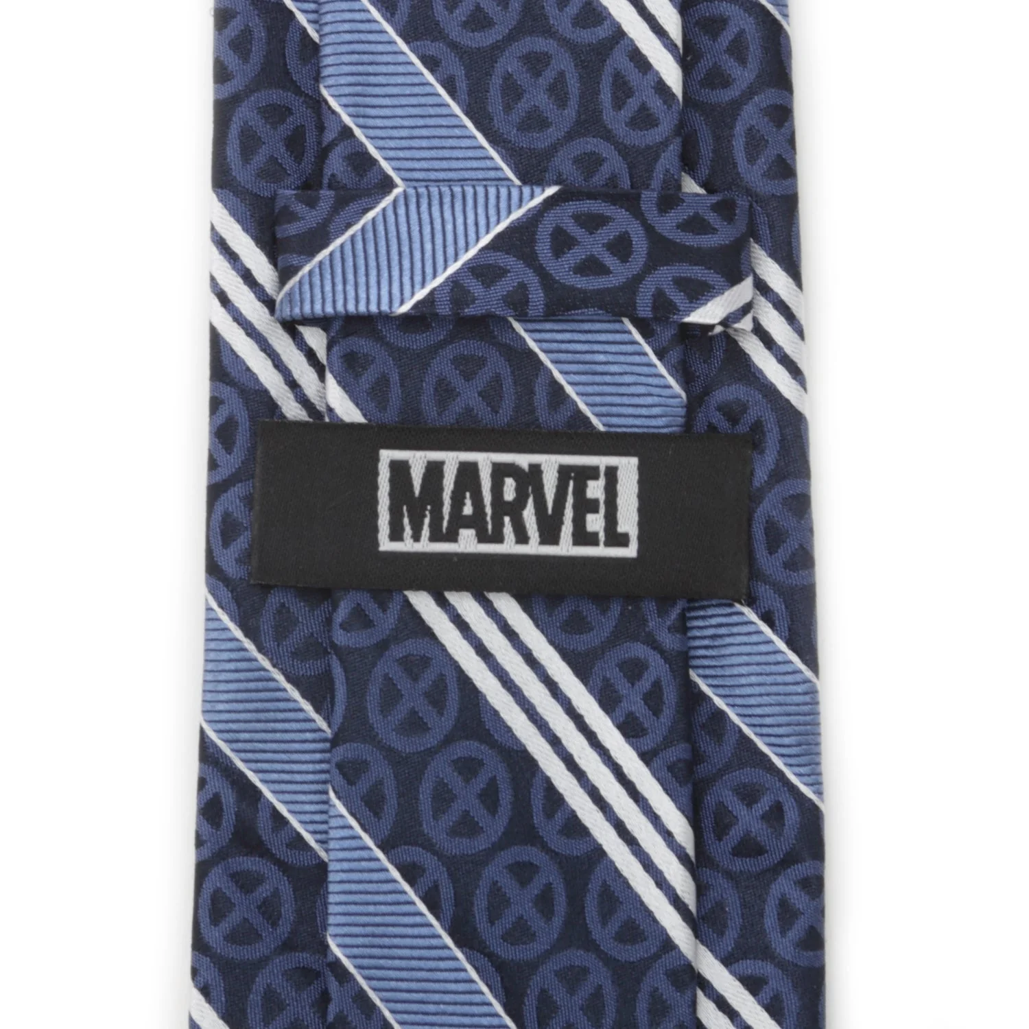 Marvel X-Men Symbol Navy Stripe Men's Tie - Image 4