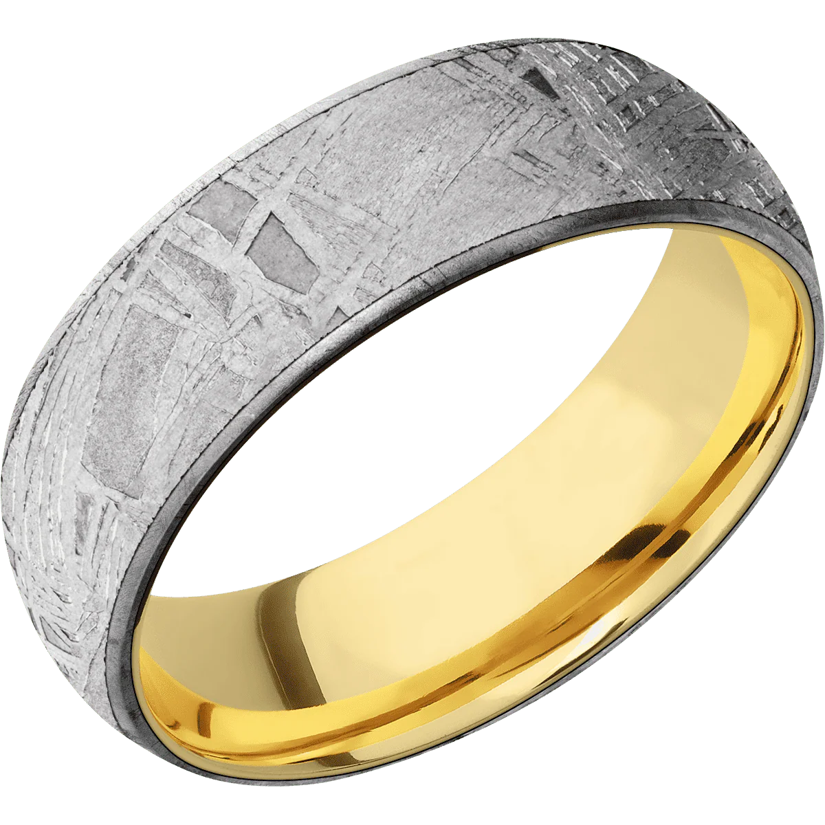 Meteorite + None Finish + 18K Yellow Gold - Image 2
