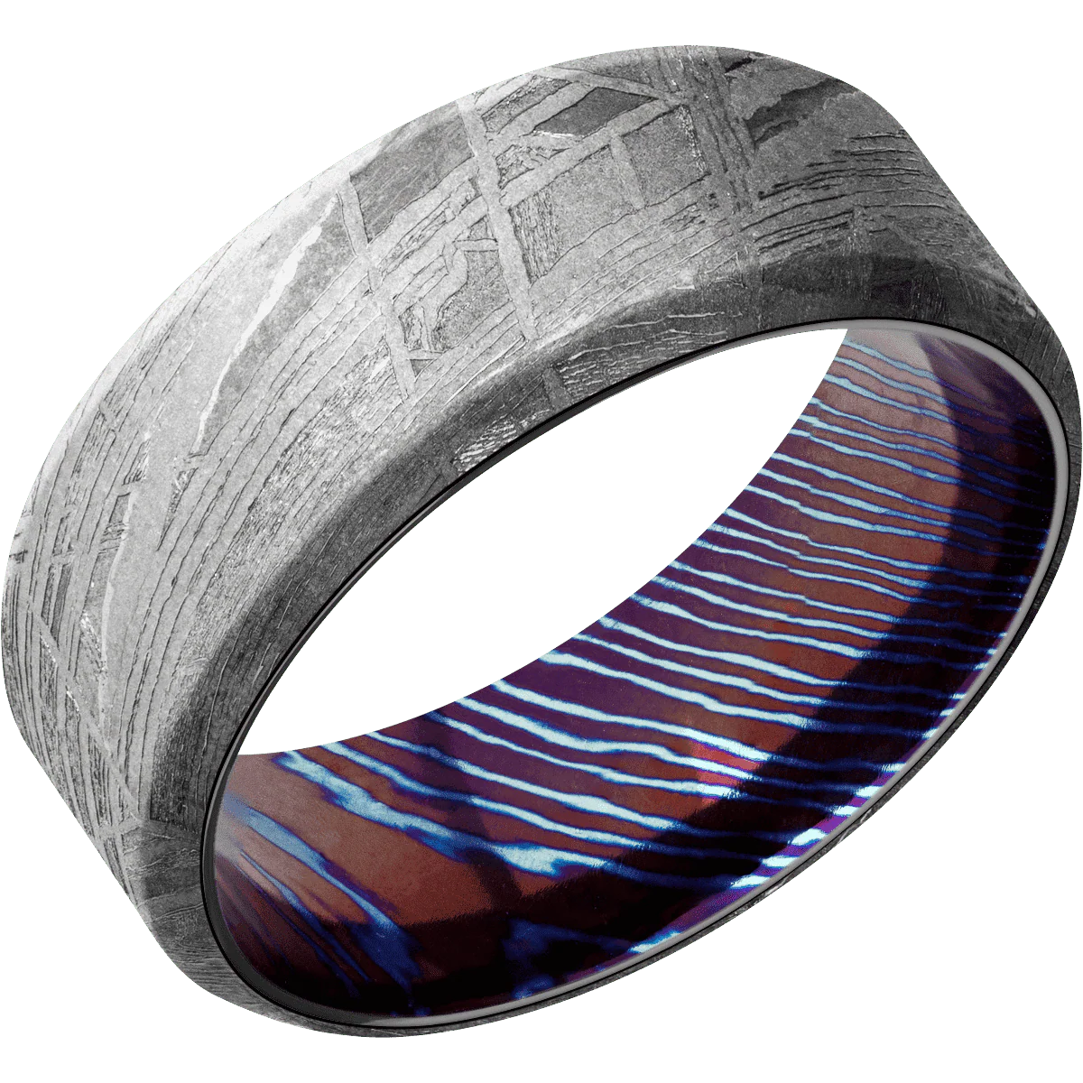 Meteorite + None Finish + Titanium Damascus - Image 2