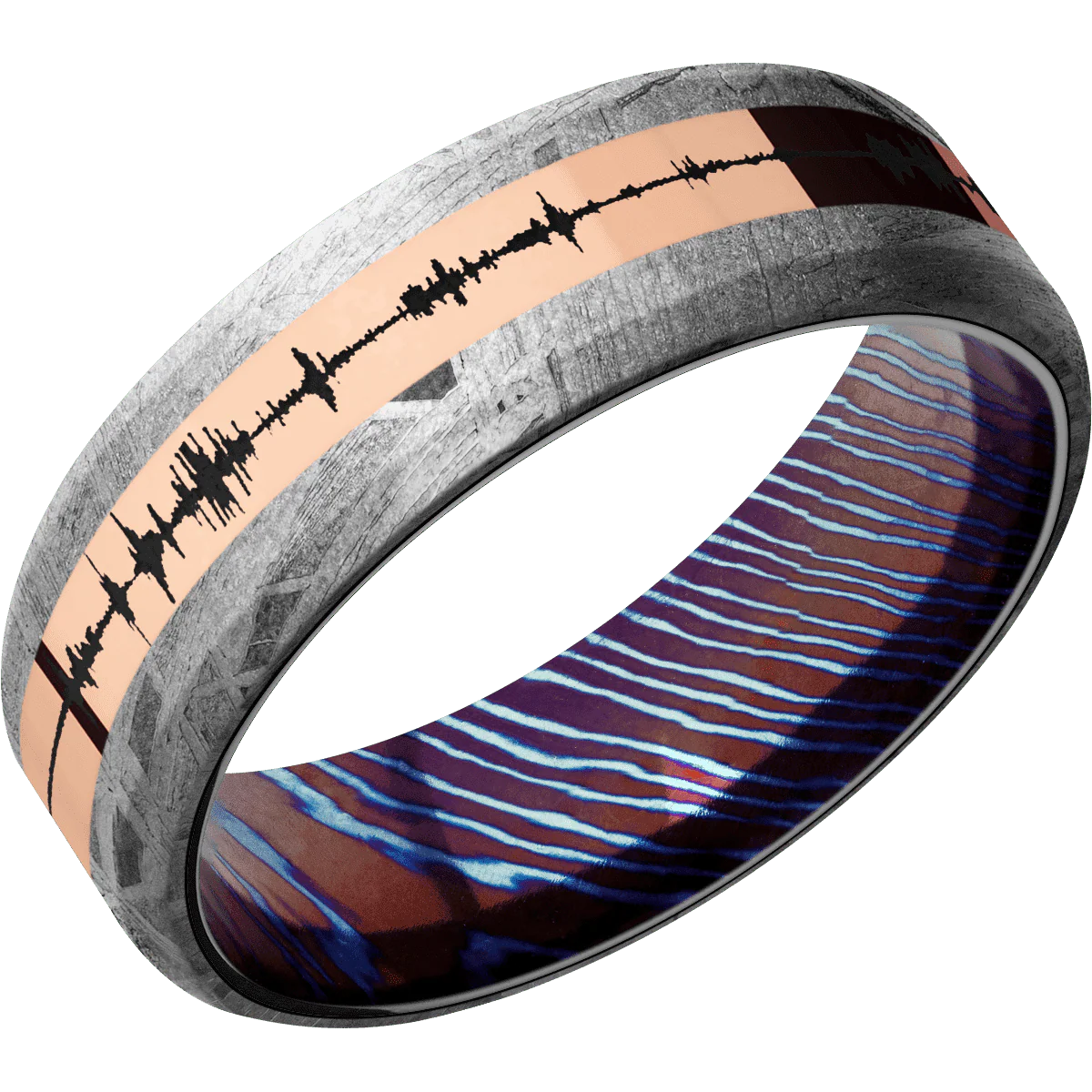 Meteorite + None Finish + Titanium Damascus - Image 2