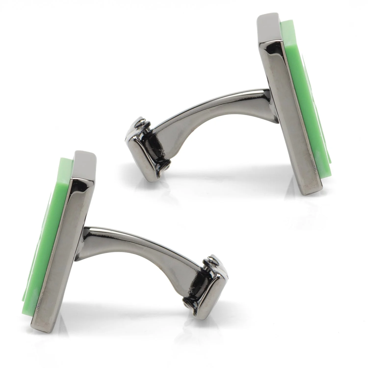 Minecraft Creeper Gunmetal Cufflinks - Image 4