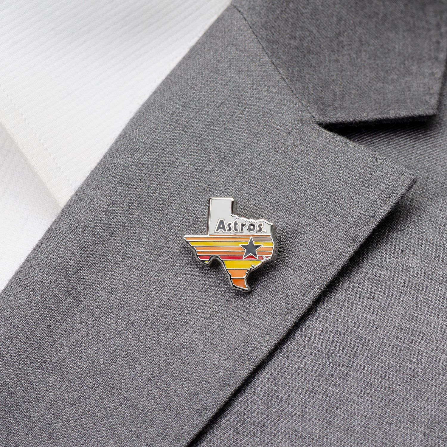 MLB Houston Astros Tequila Sunrise Lapel Pin - Image 2