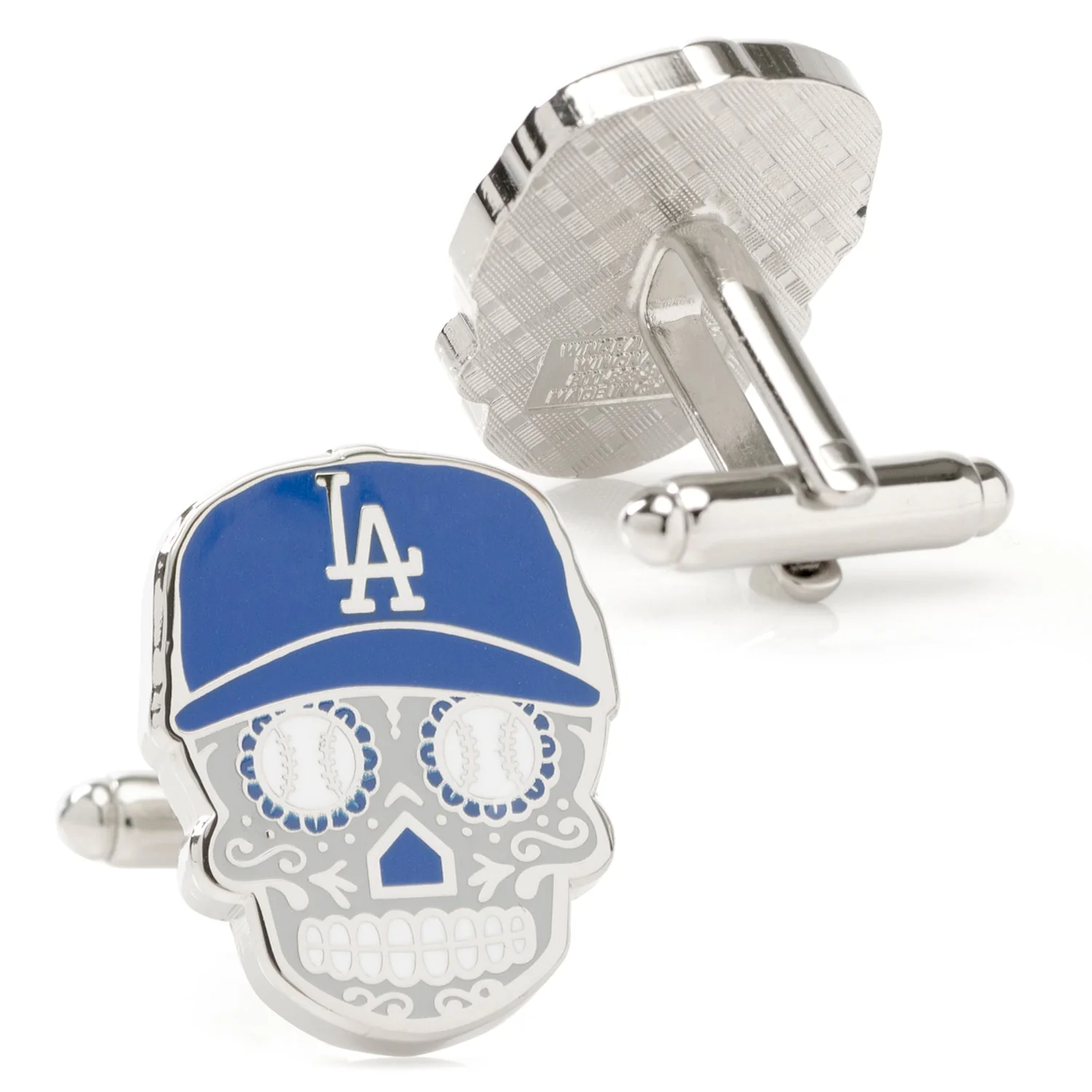 MLB LA Dodgers Sugar Skull Cufflinks - Image 2