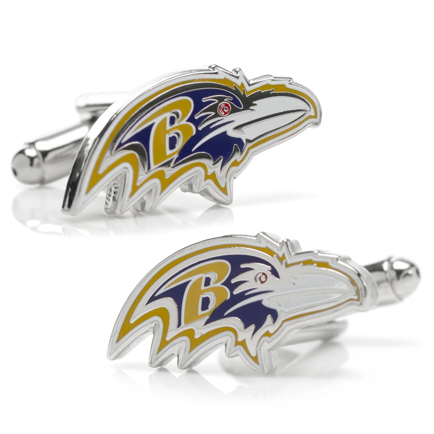 NFL Baltimore Ravens Cufflinks and Shield Tie Bar Gift Set - Image 2