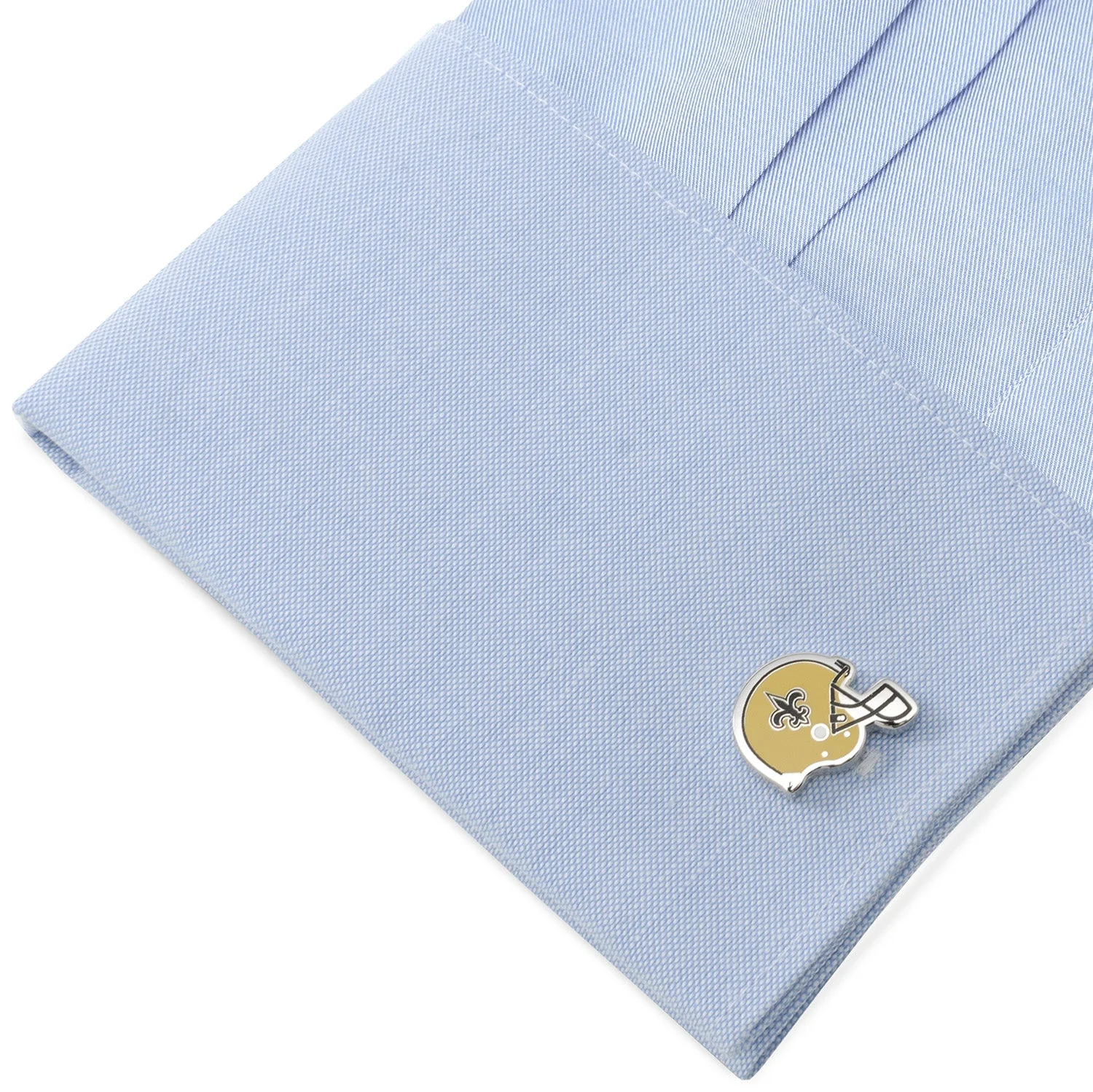 NFL New Orleans Saints Retro Helmet Cufflinks - Image 3