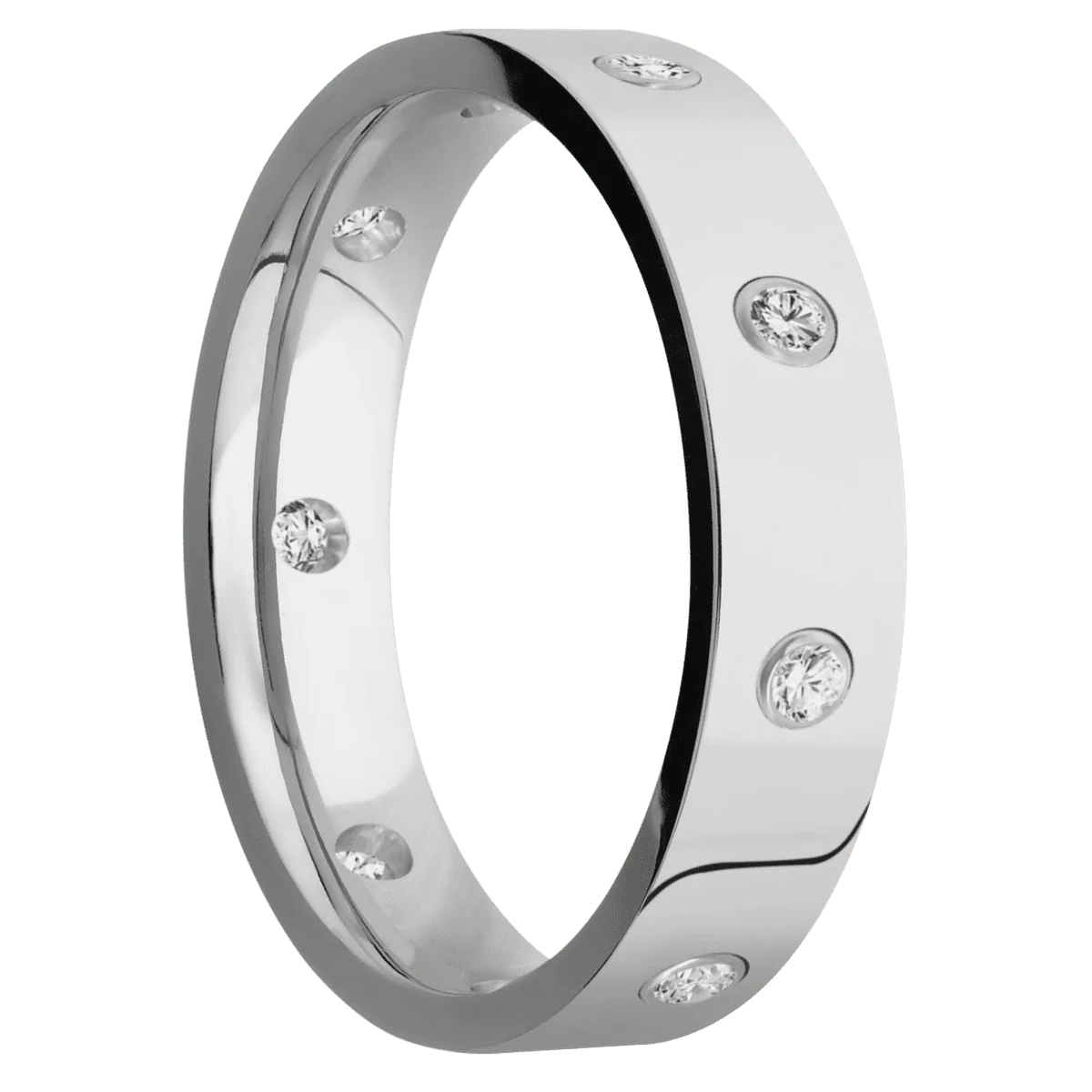 Palladium Silver + Polish Finish