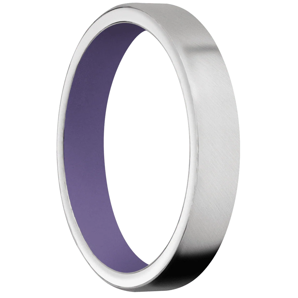 Platinum + Anglesatin Finish + Bright Purple