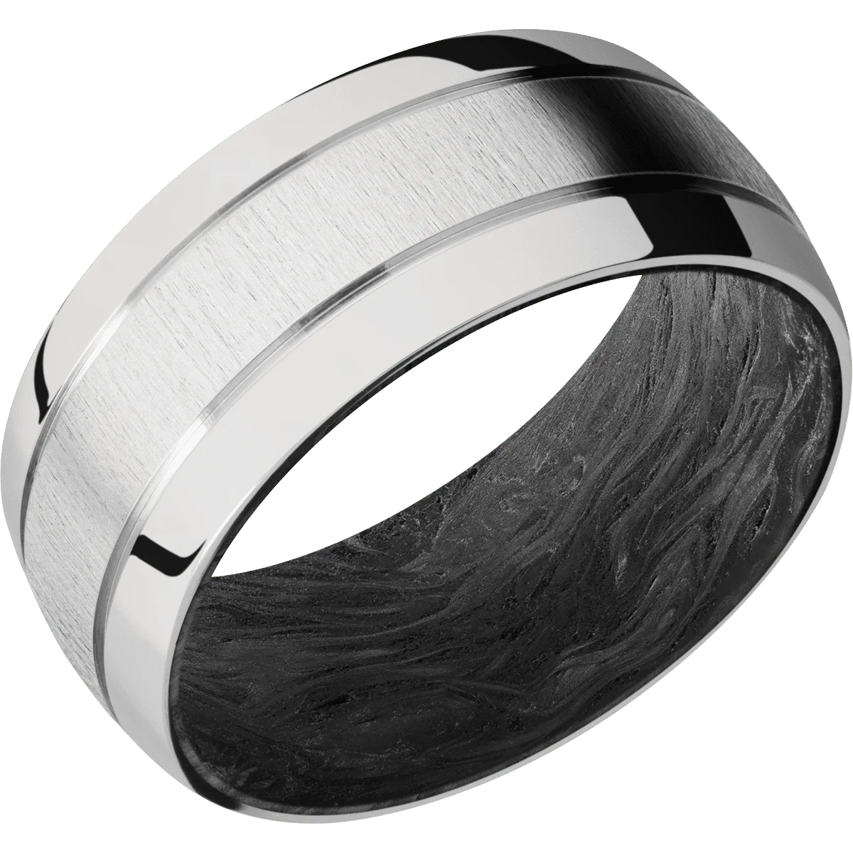 Platinum + Crosssatin , Polish Finish + Forged Carbon Fiber - Image 2